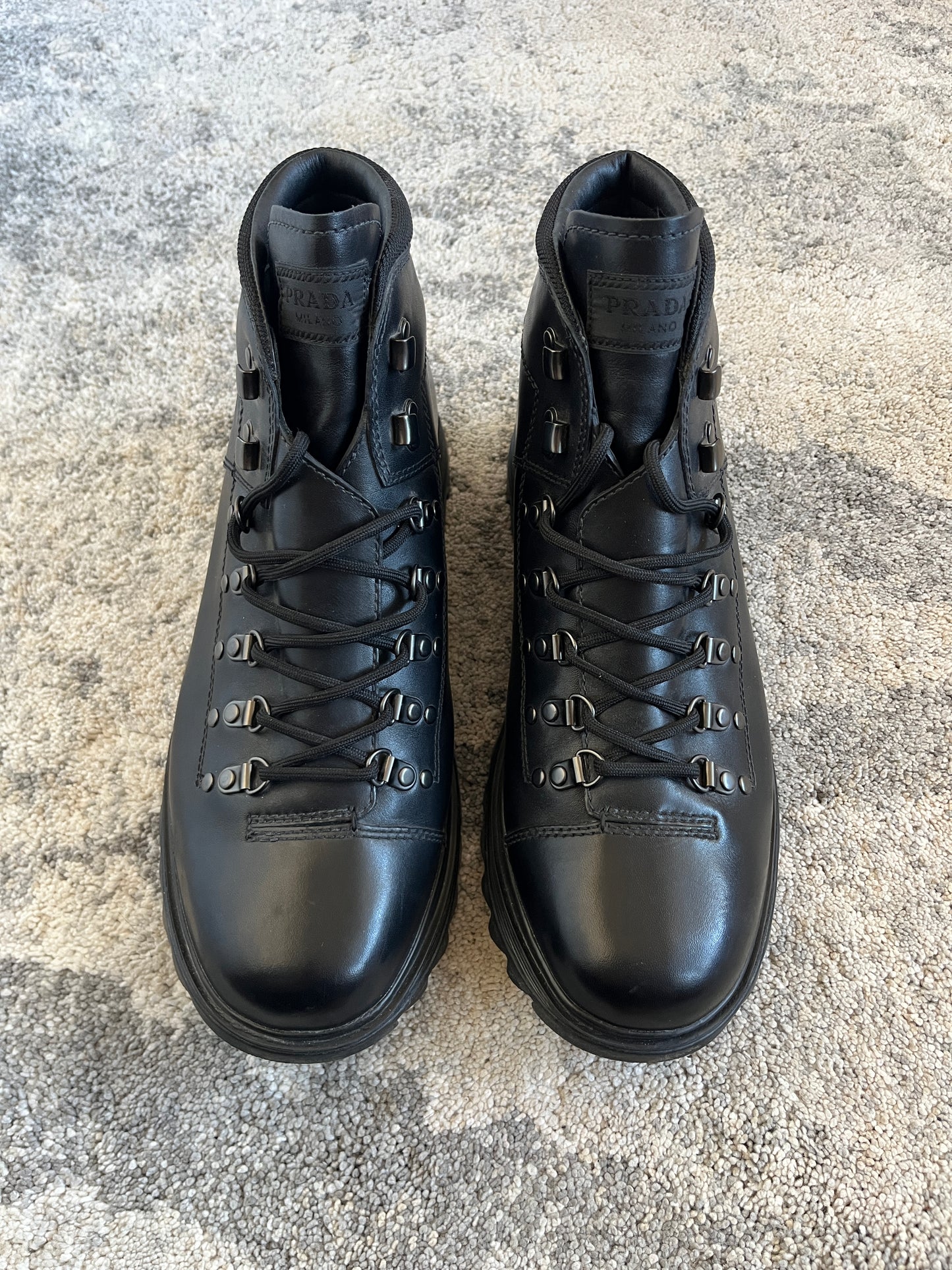 Prada 2010's leather hiking boots