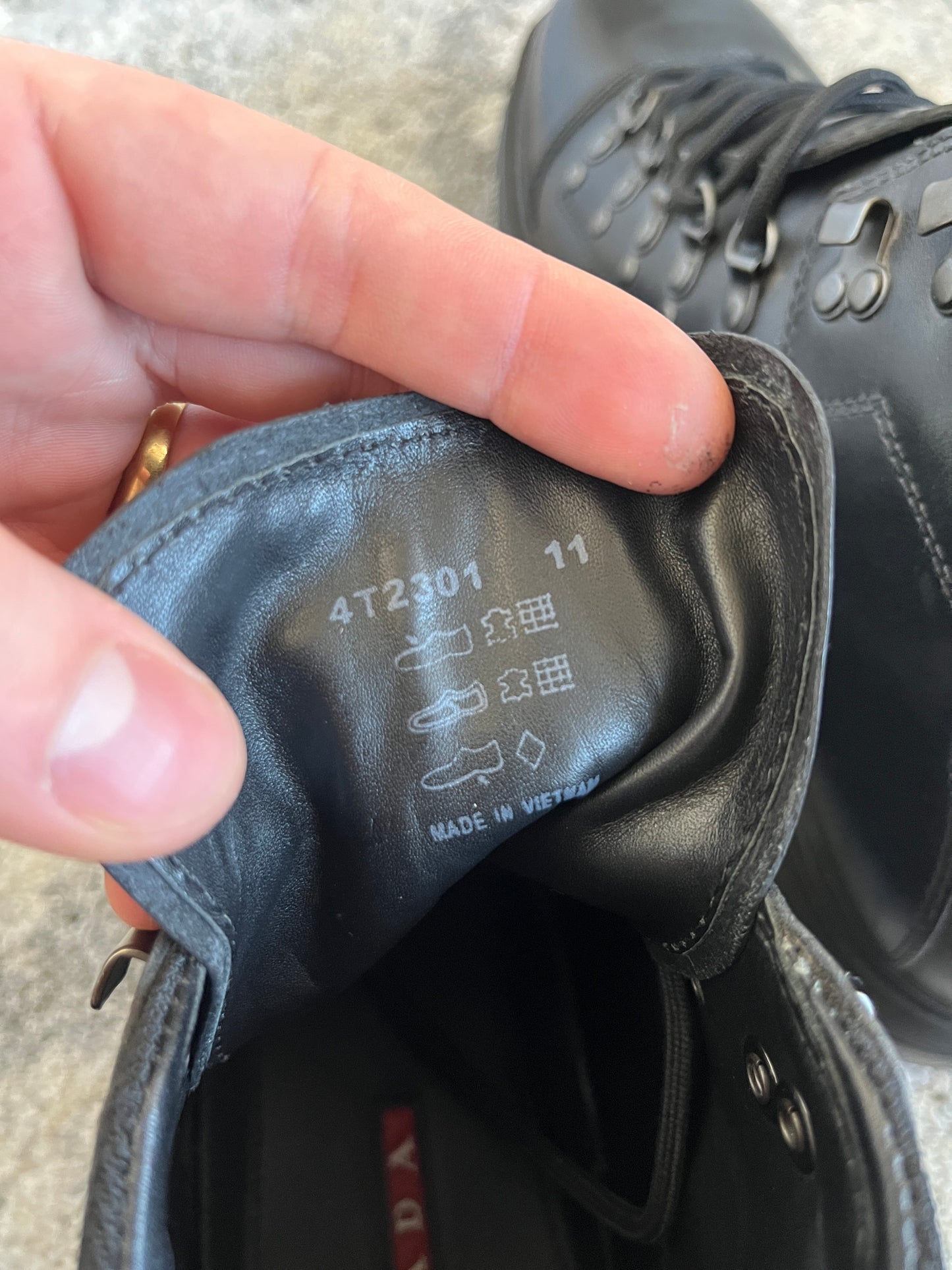 Prada 2010's leather hiking boots