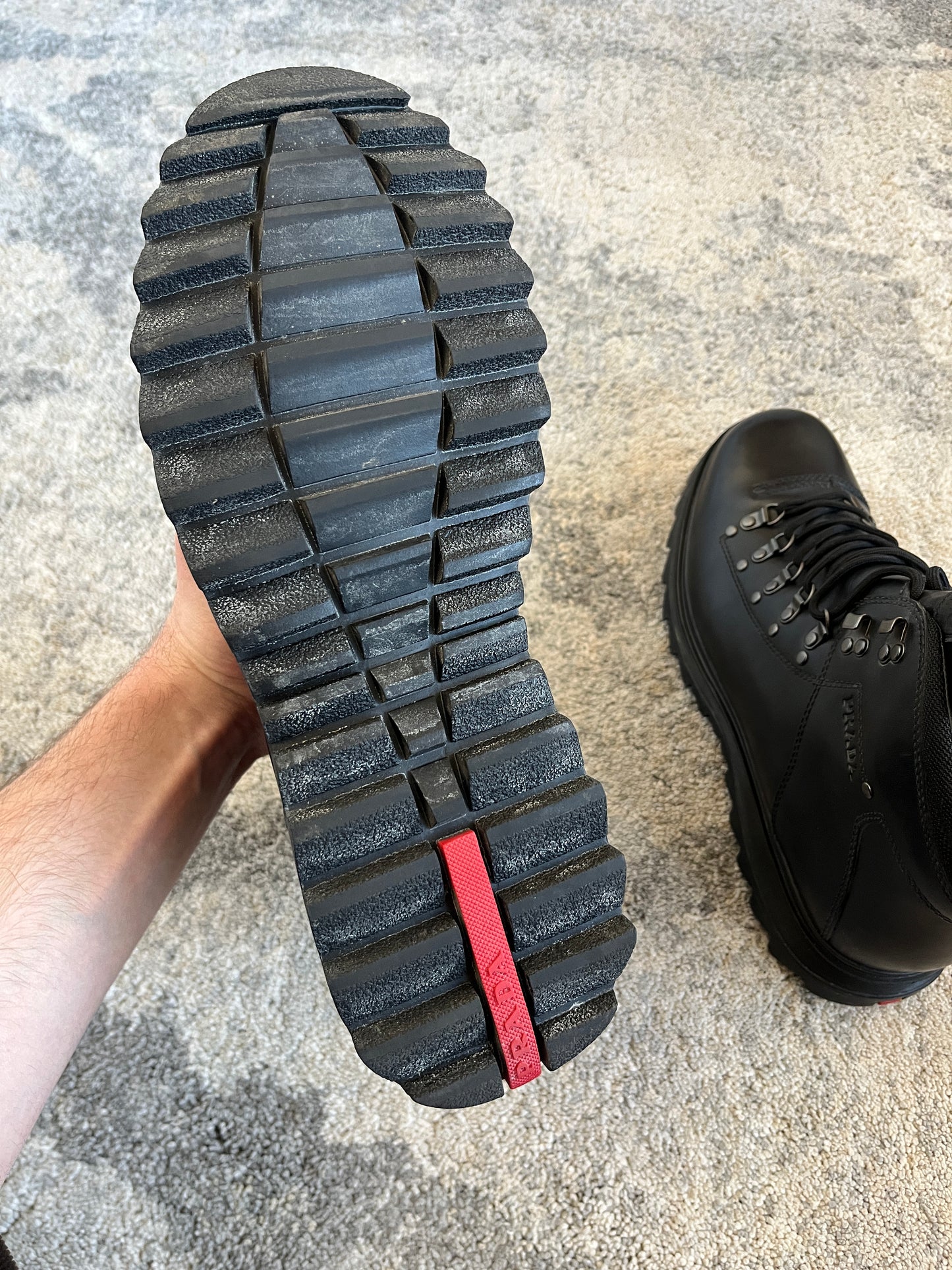 Prada 2010's leather hiking boots