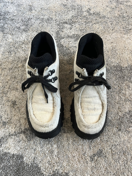 Prada 2000's pony hair trainers