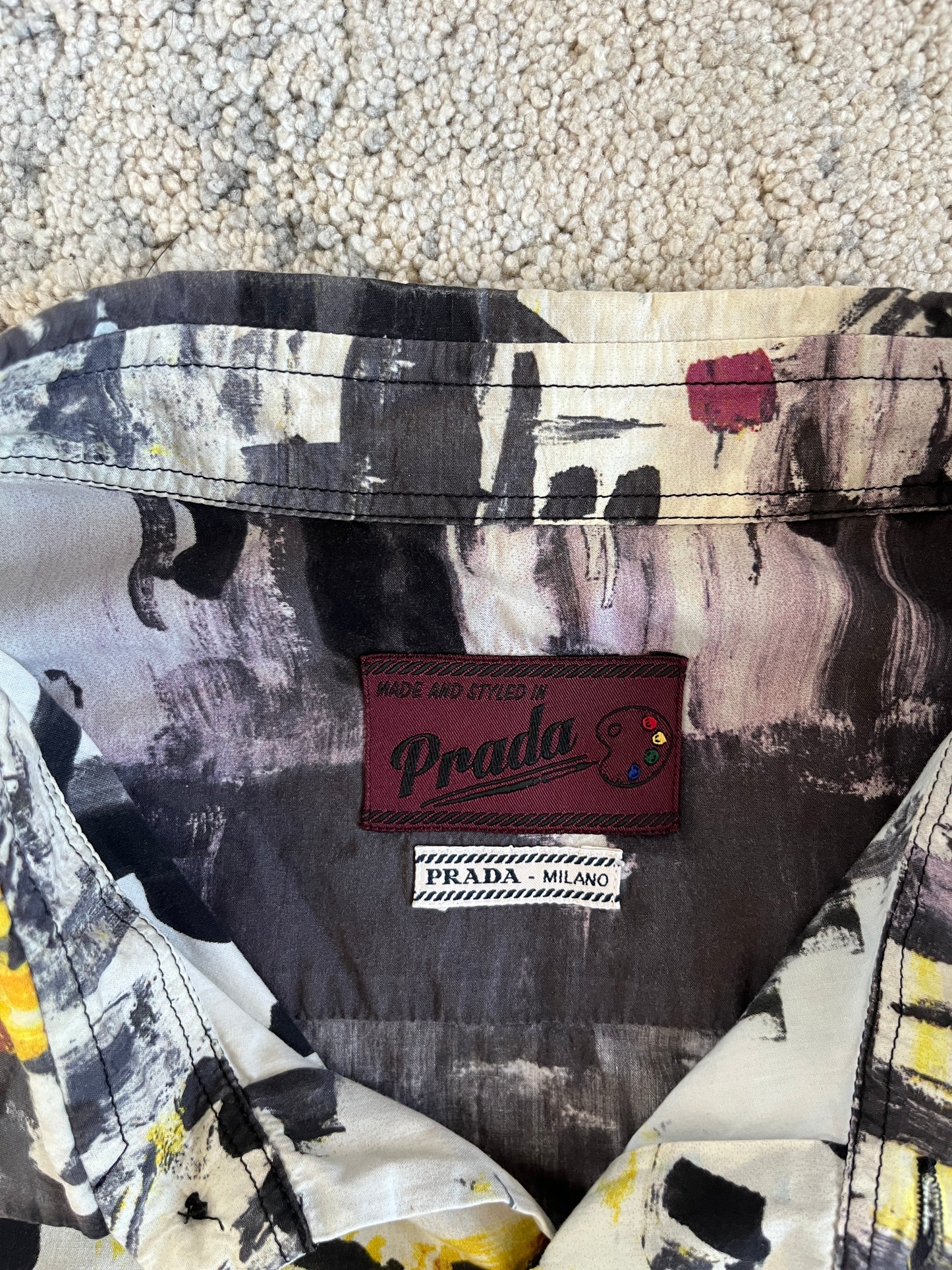 Prada 2017 cotton landscape shirt
