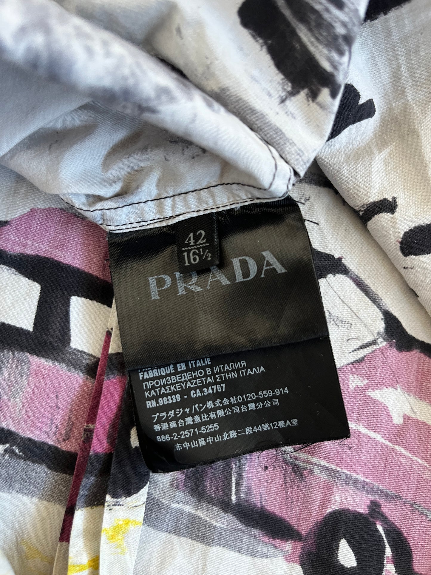 Prada 2017 cotton landscape shirt