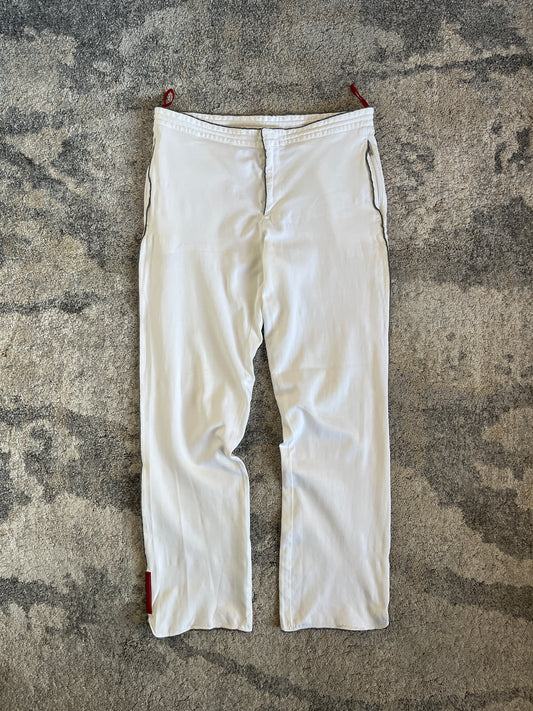 Prada 2000's pipping nylon pants
