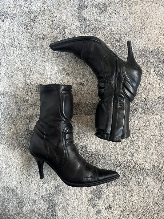 Miu Miu FW1999 motorcycle heels boots