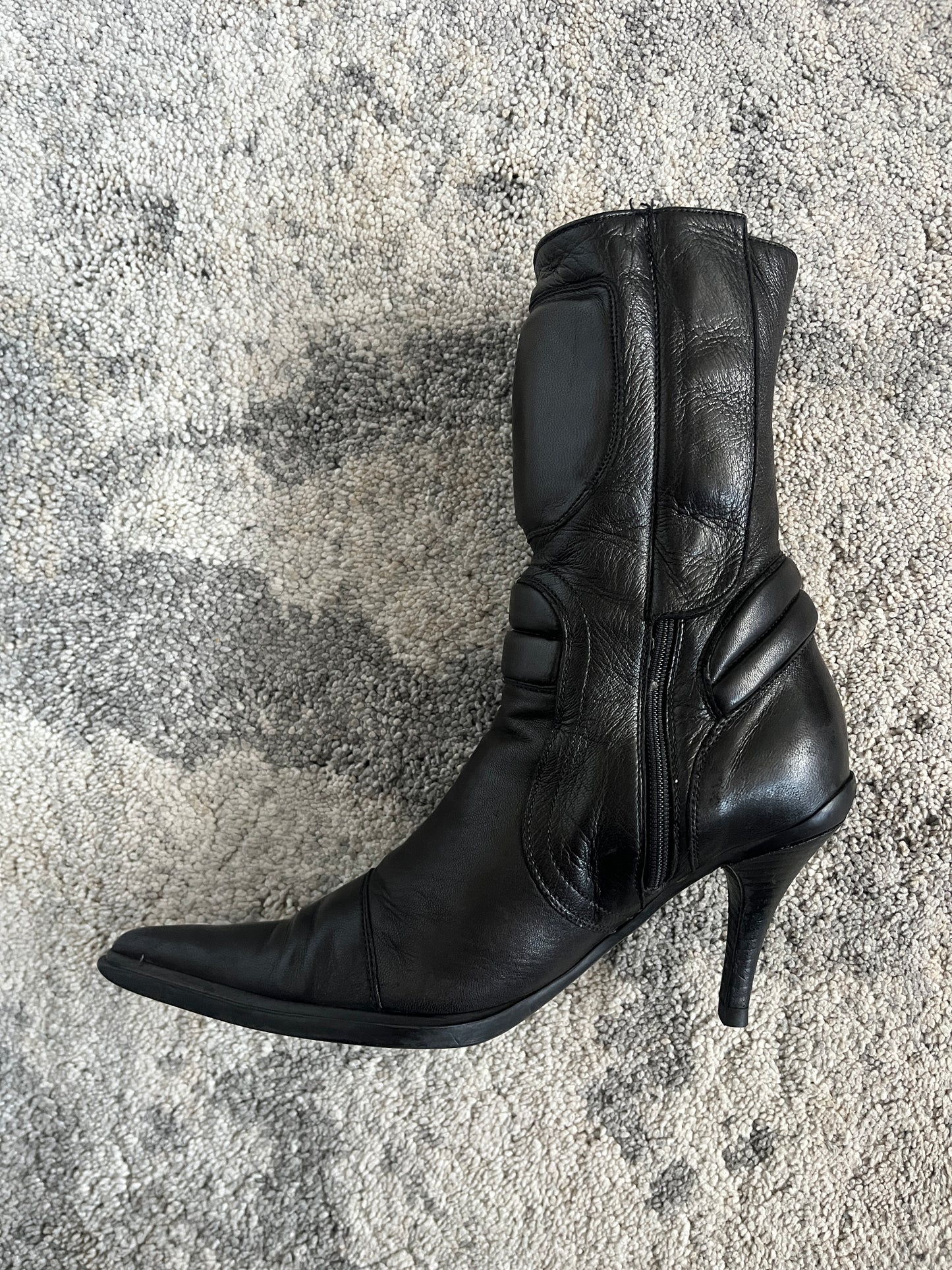 Miu Miu FW1999 motorcycle heels boots