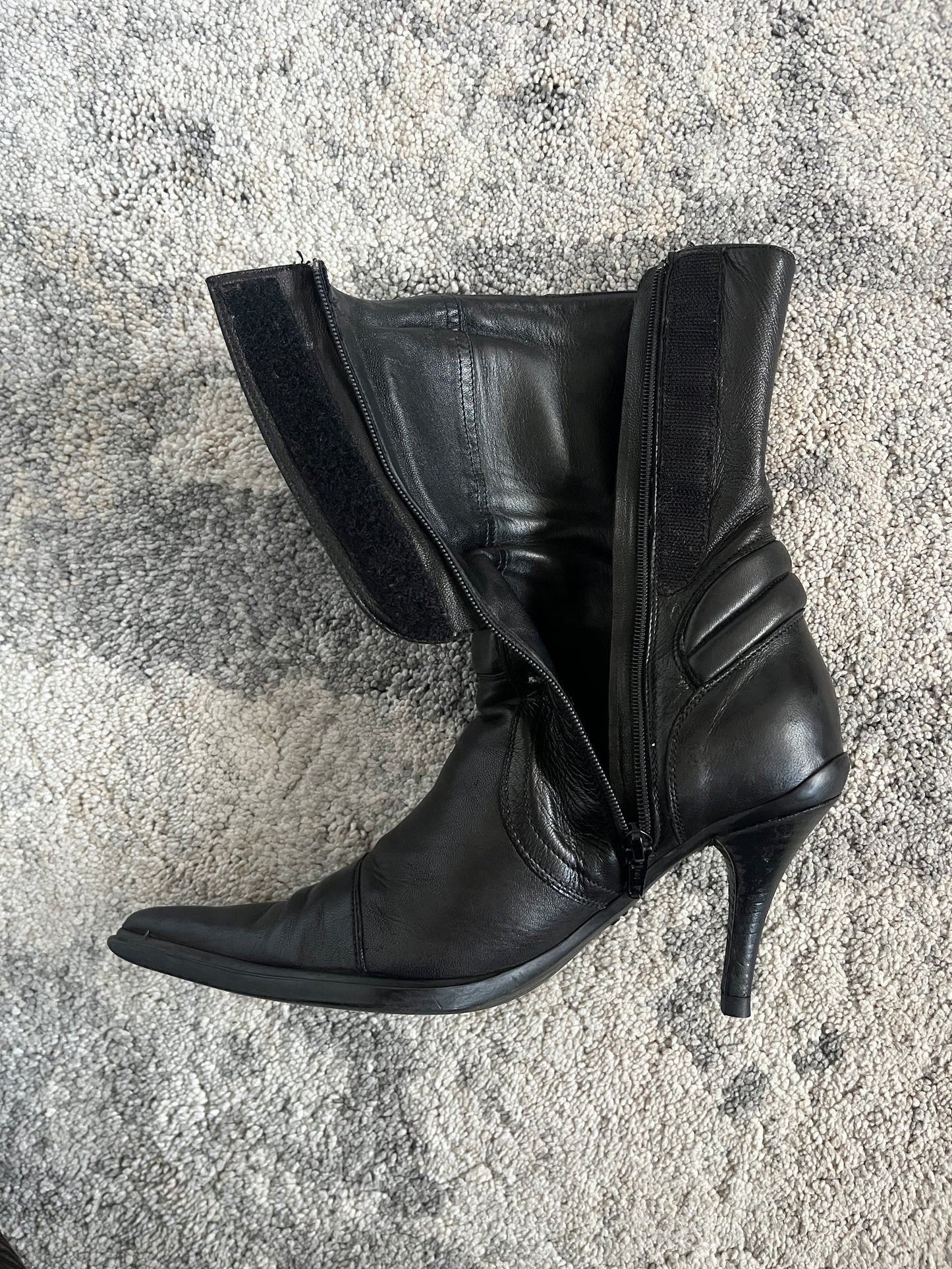 Miu Miu FW1999 motorcycle heels boots