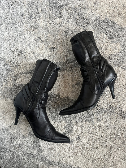 Miu Miu FW1999 motorcycle heels boots