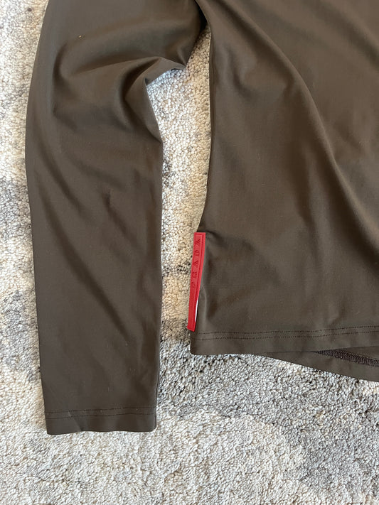 Prada 2000's turtleneck nylon  tee shirt