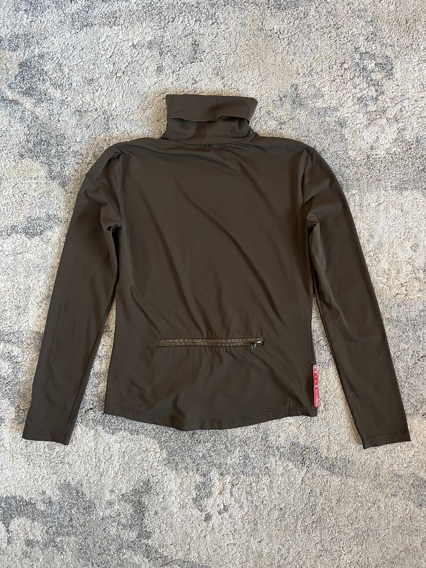 Prada 2000's turtleneck nylon  tee shirt