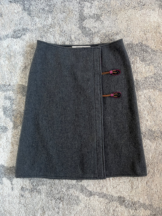 Miu Miu FW1999 wool skirt with elastic closure