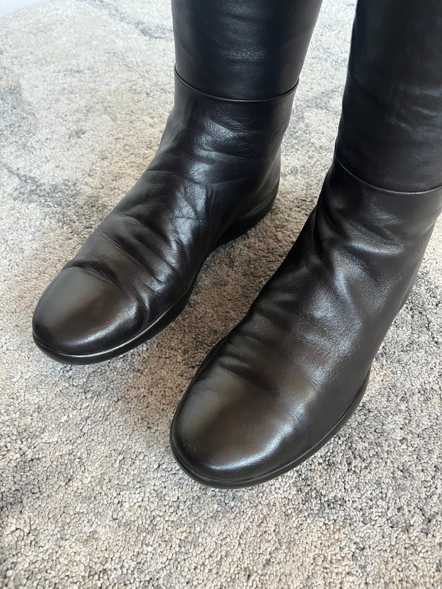 Prada 2000's leather velcro boots