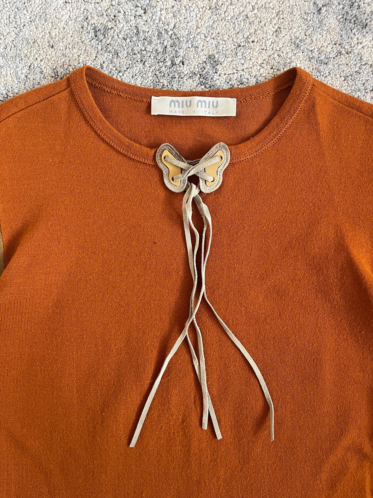Miu Miu FW1999 butterfly crewneck