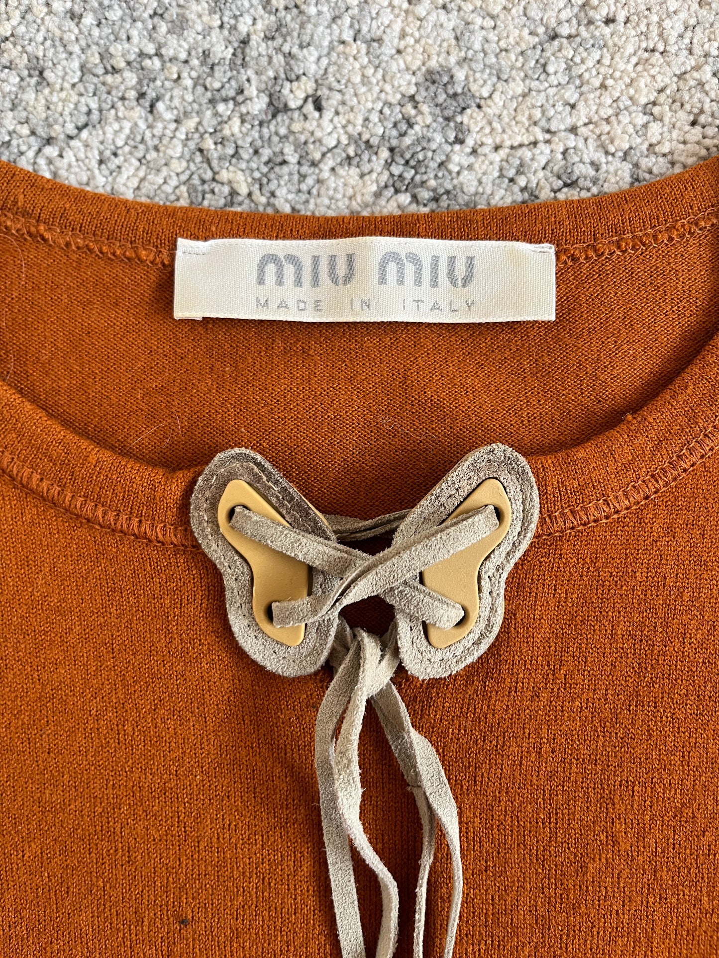 Miu Miu FW1999 butterfly crewneck