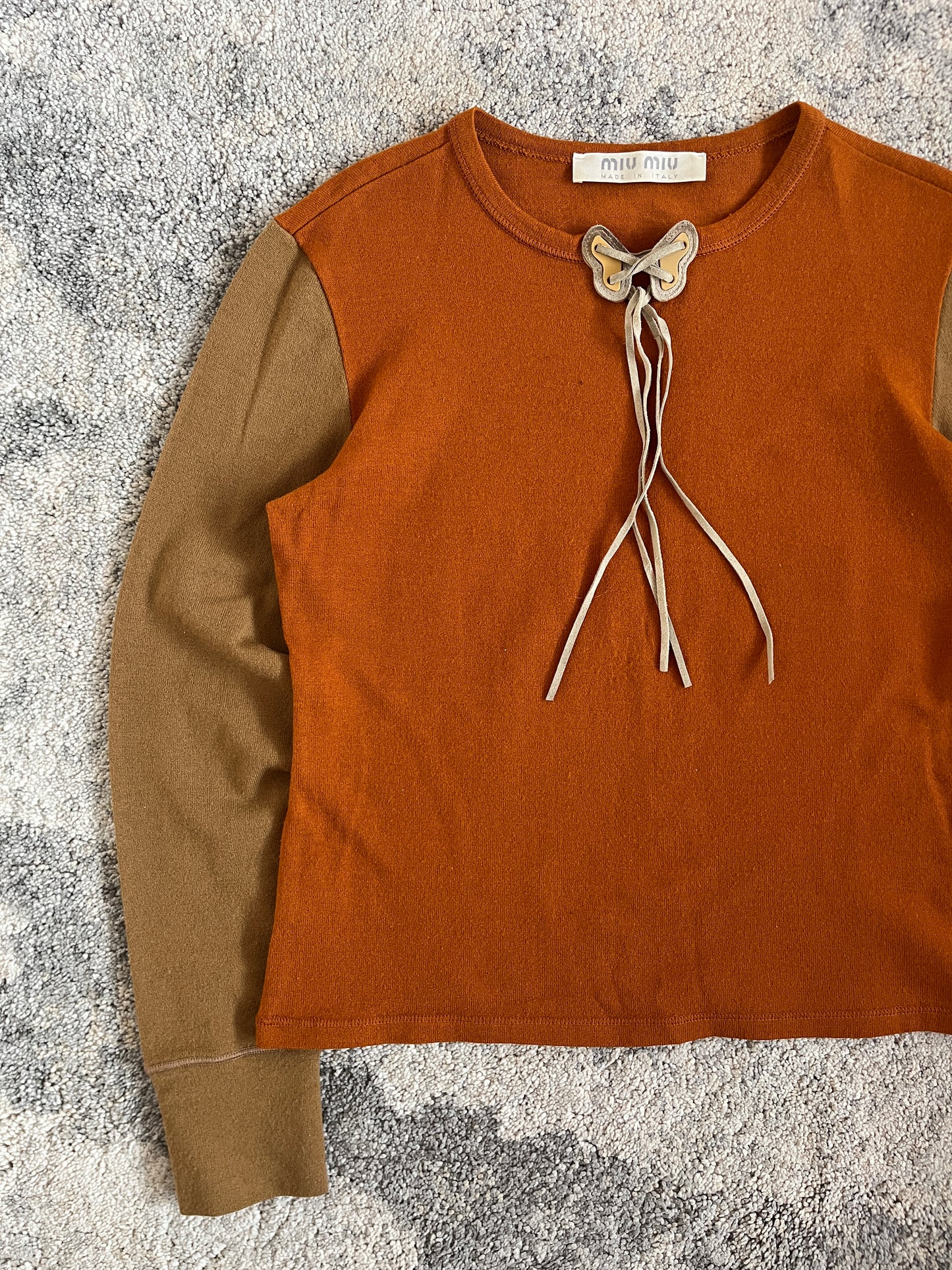 Miu Miu FW1999 butterfly crewneck