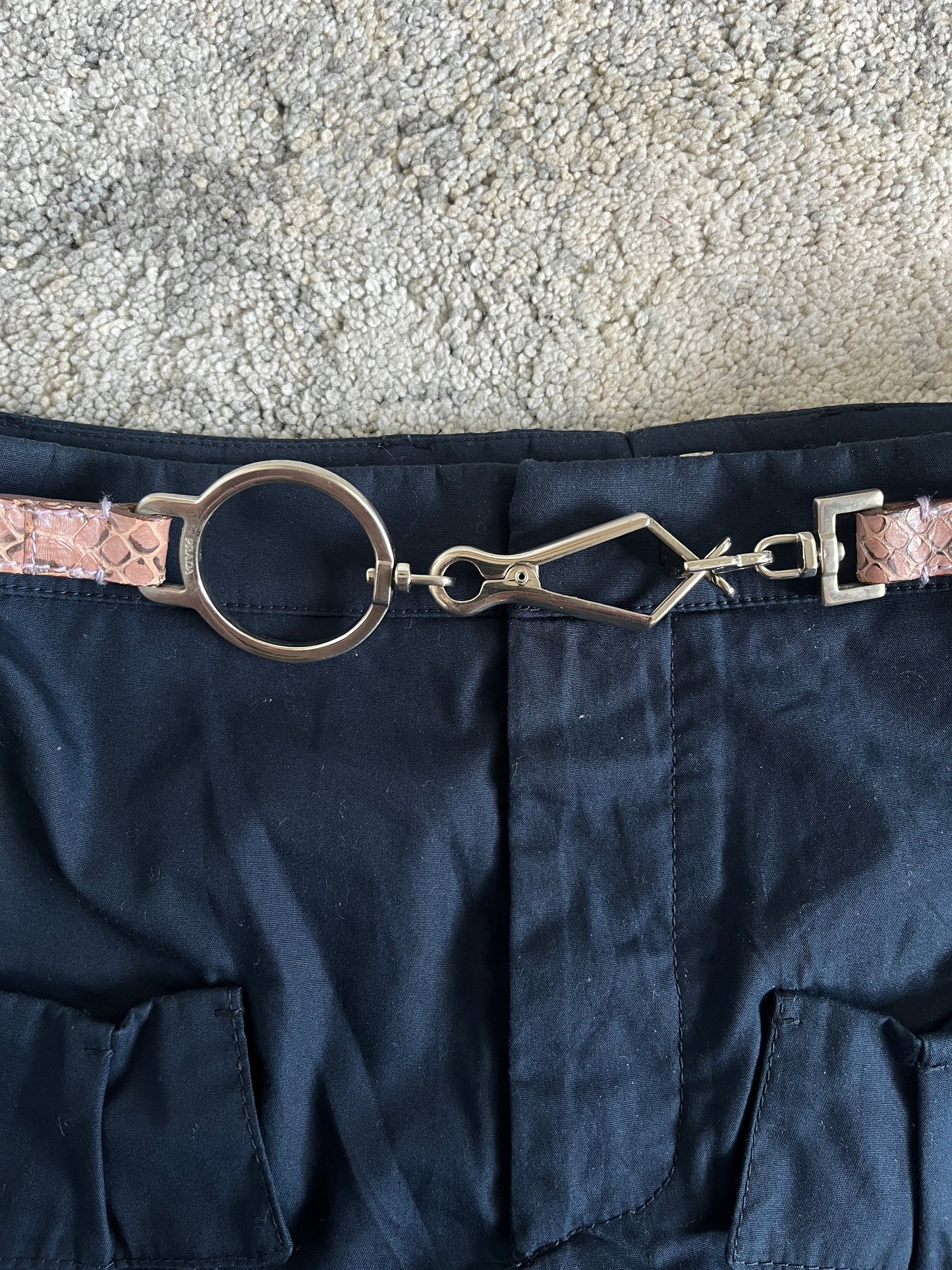 Prada FW2000 python belt