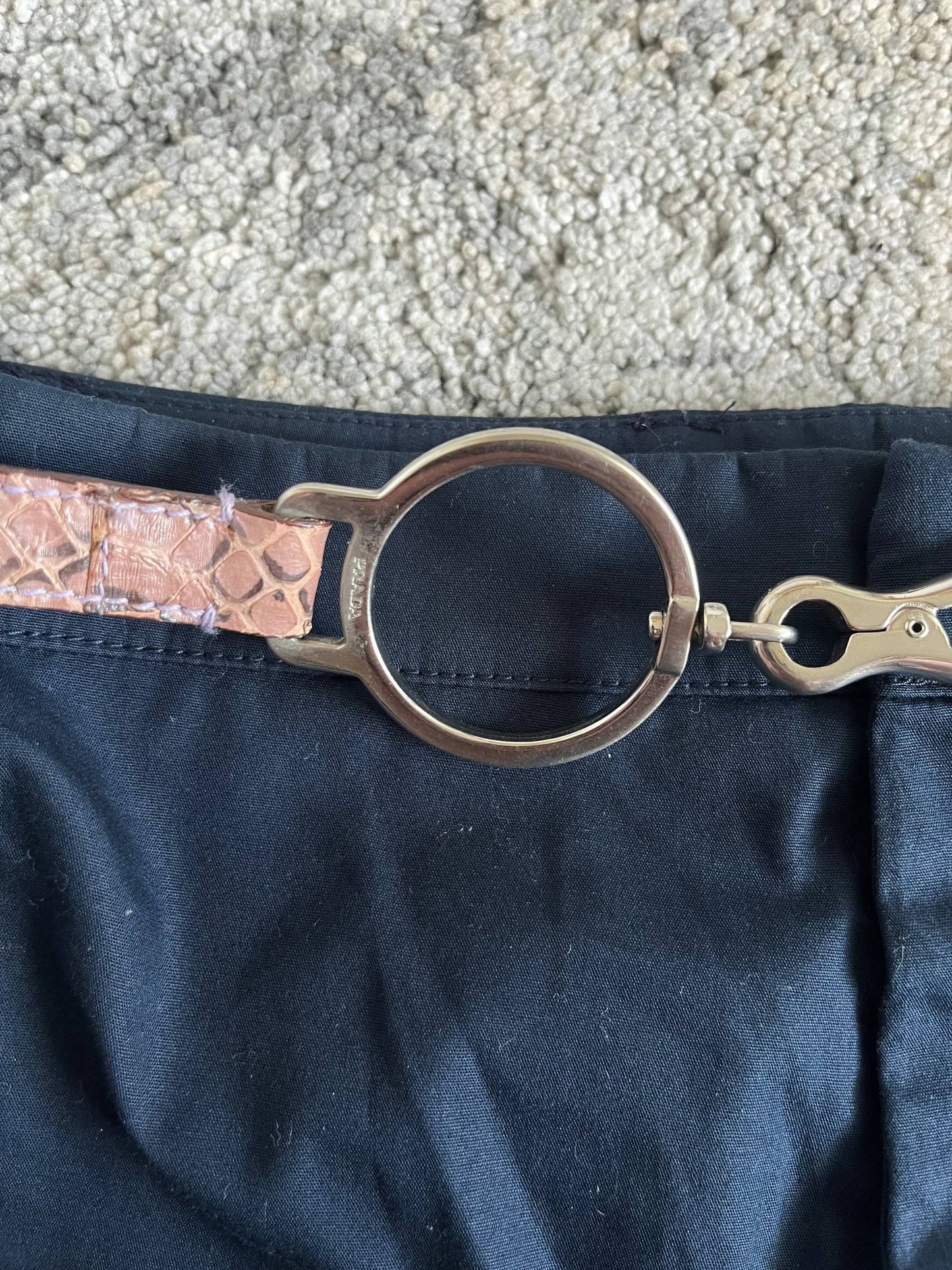 Prada FW2000 python belt