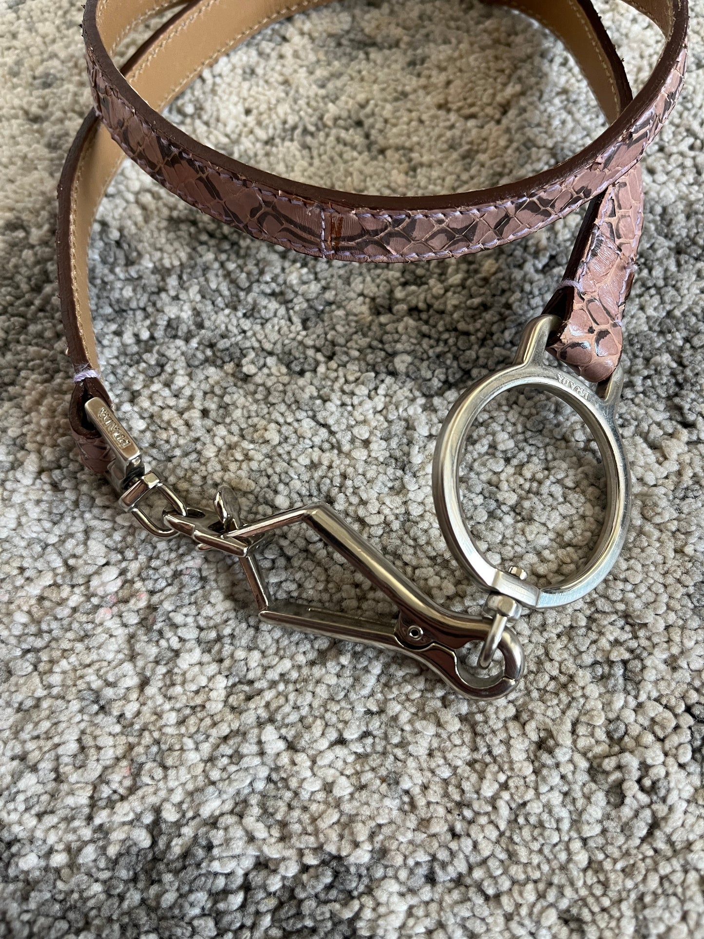 Prada FW2000 python belt