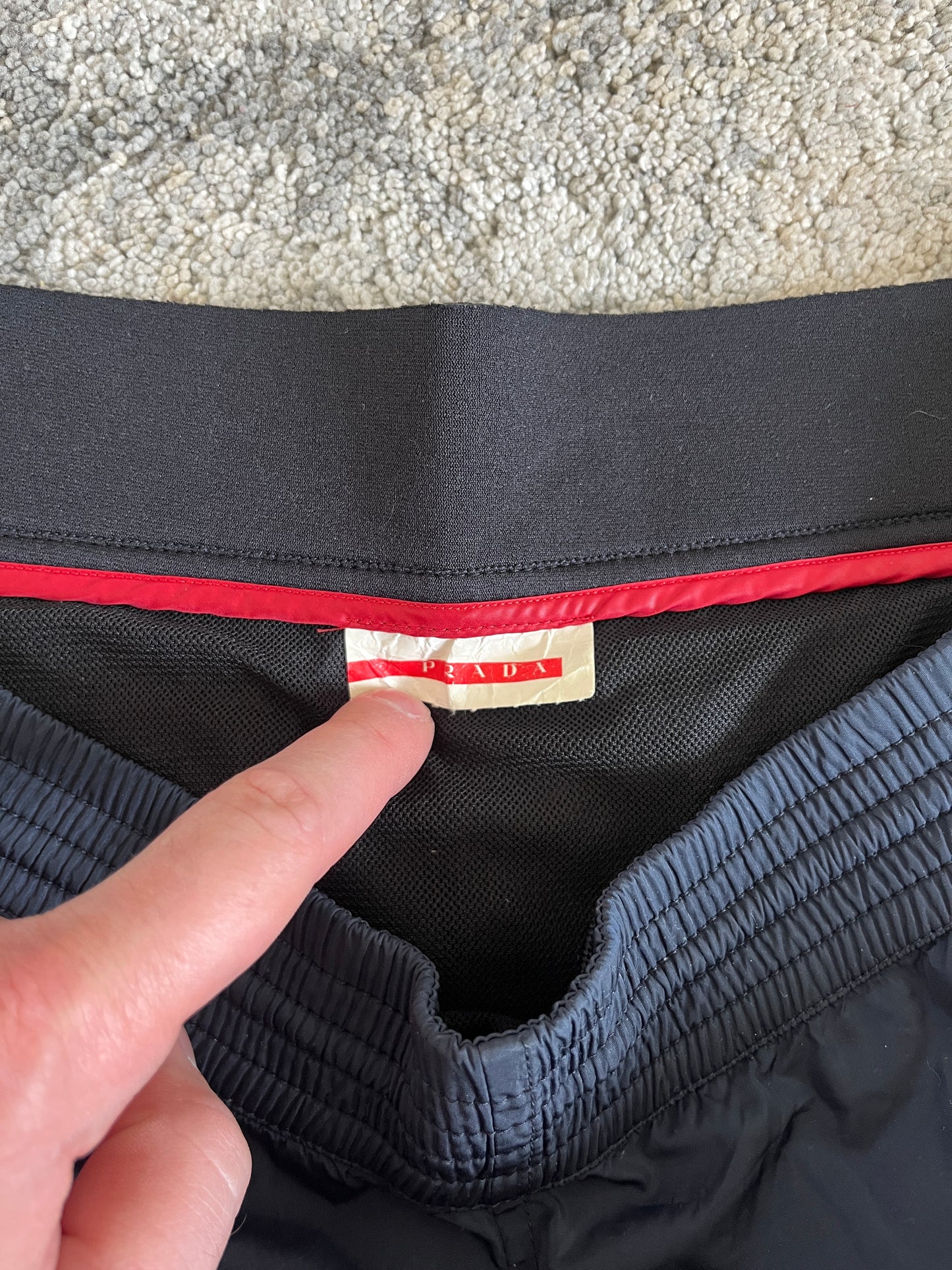 Prada 2003 Luna Rossa nylon swimwear short