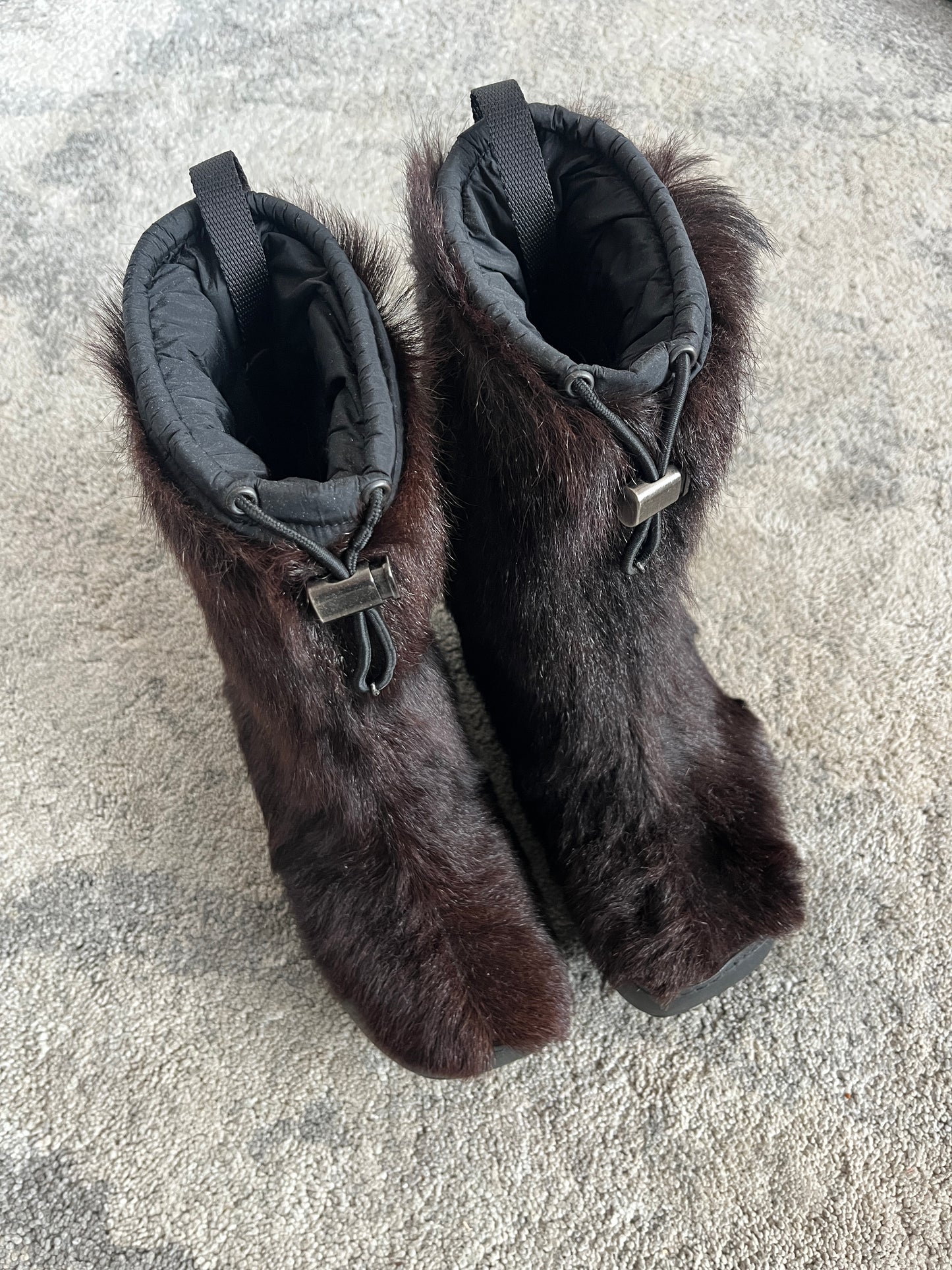 Prada FW1998 fur boots
