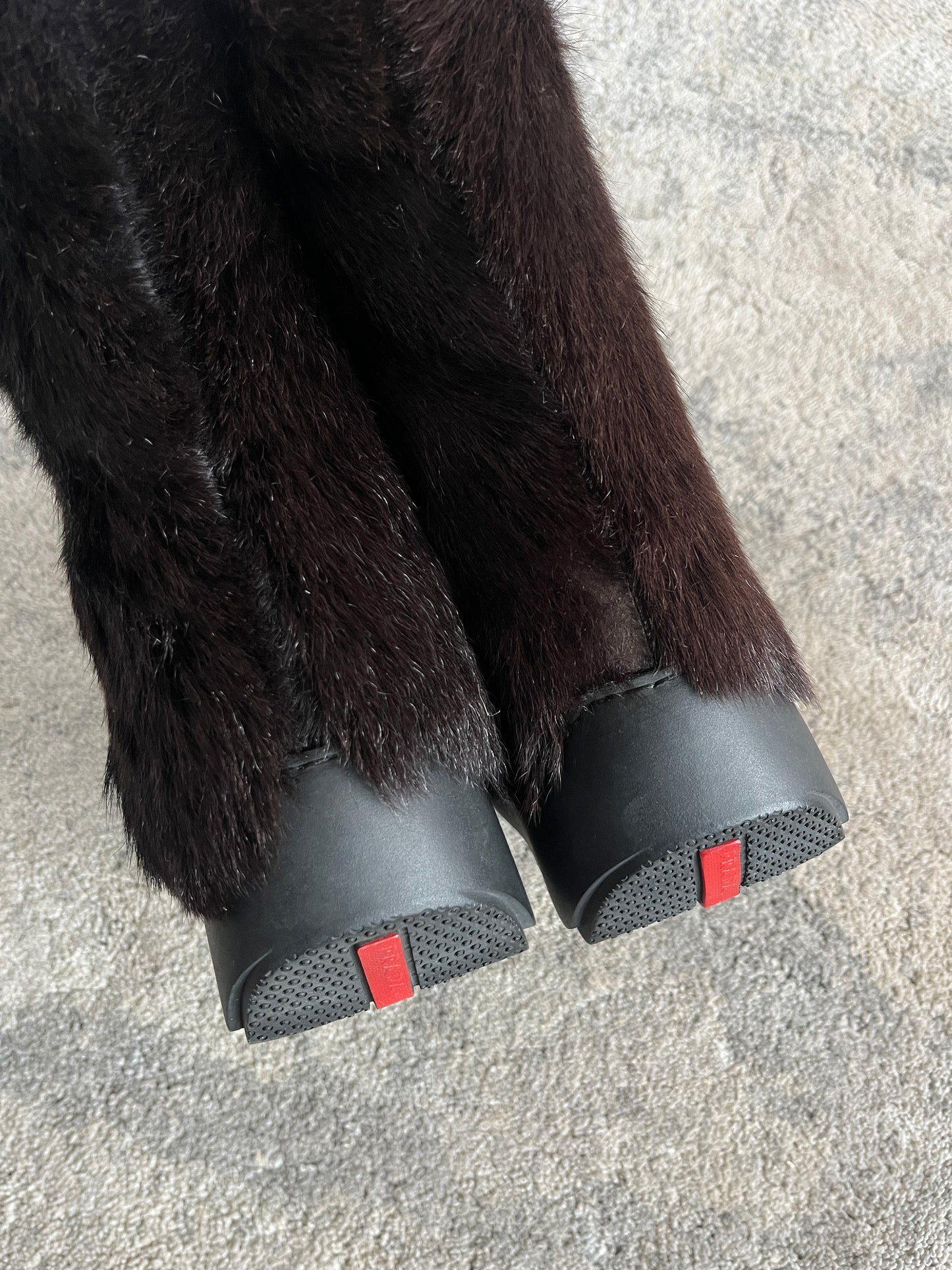 Prada FW1998 fur boots