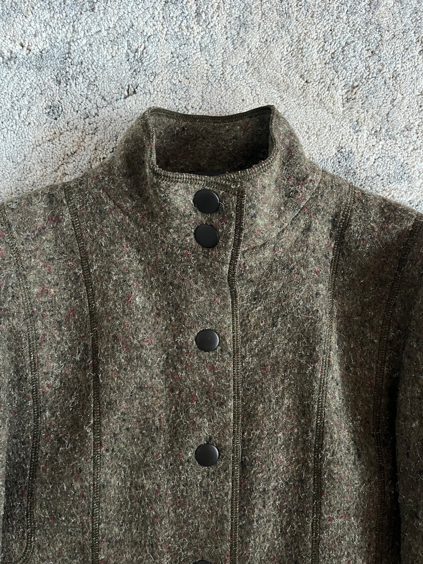 Miu Miu SS1999 Wool paded long coat