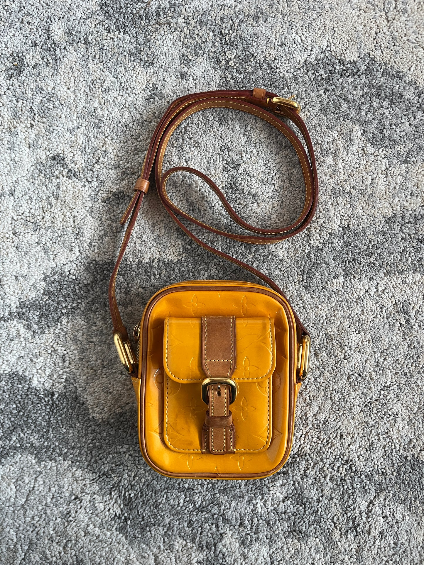 Louis Vuitton SS2000 patent mini crossbody bag