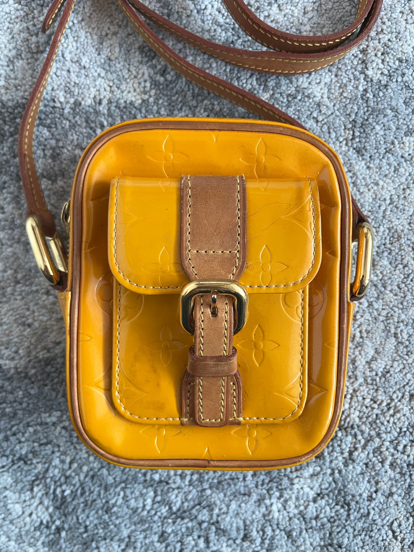 Louis Vuitton SS2000 patent mini crossbody bag
