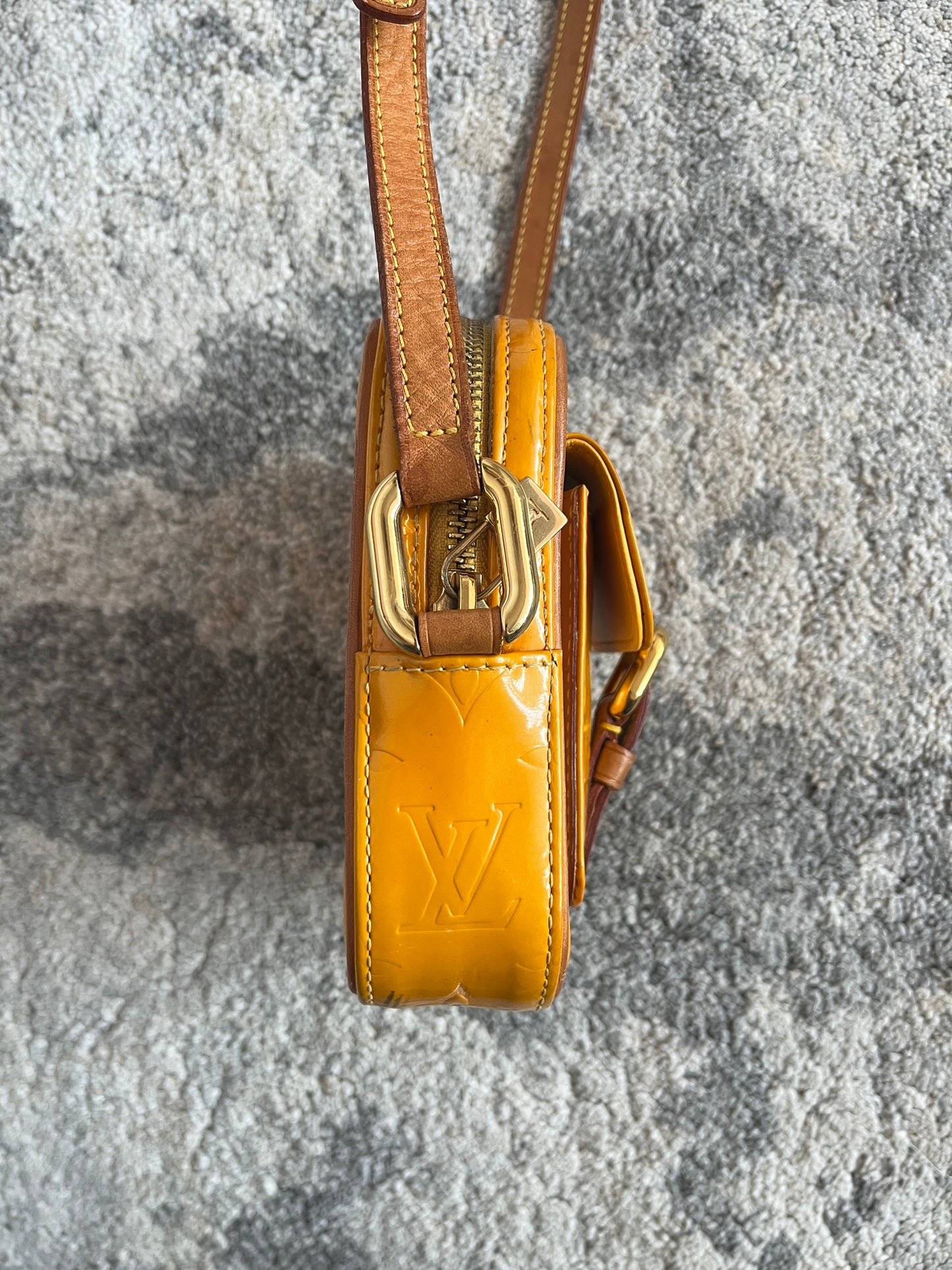 Louis Vuitton SS2000 patent mini crossbody bag