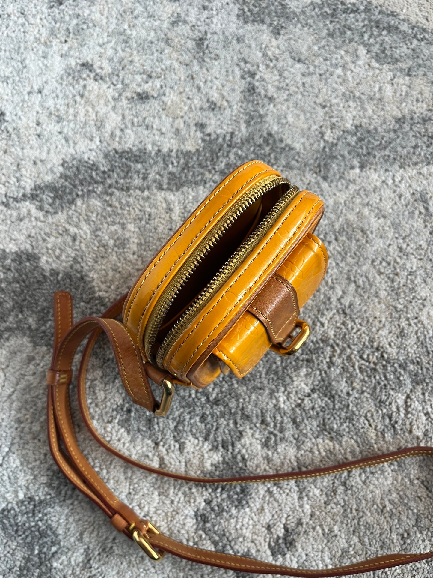 Louis Vuitton SS2000 patent mini crossbody bag