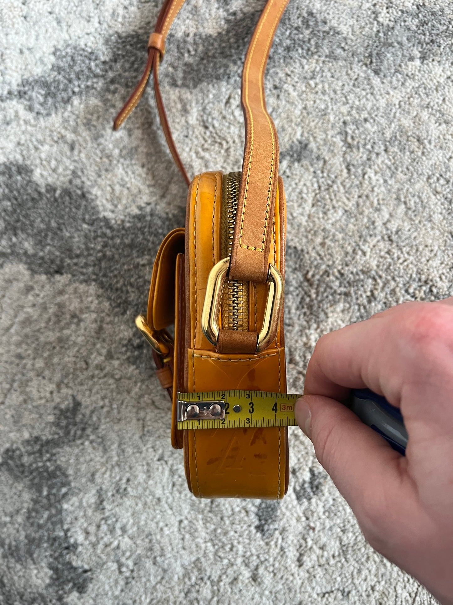 Louis Vuitton SS2000 patent mini crossbody bag