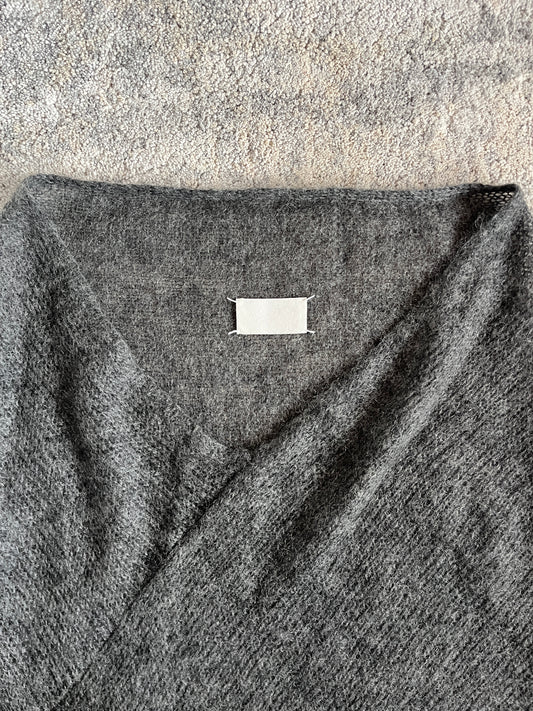 Maison margiela FW2006 white label reconstructed mohair scarf