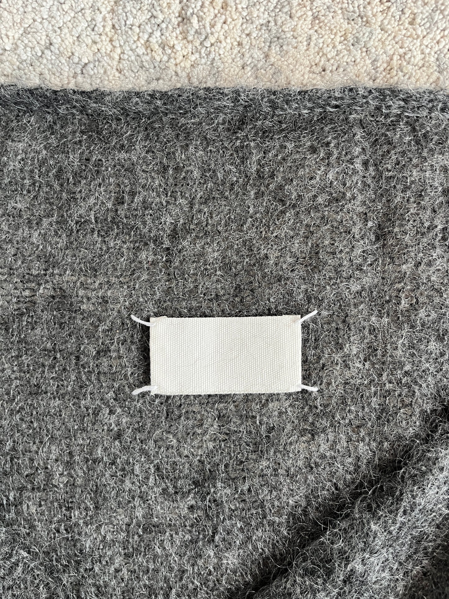 Maison margiela FW2006 white label reconstructed mohair scarf