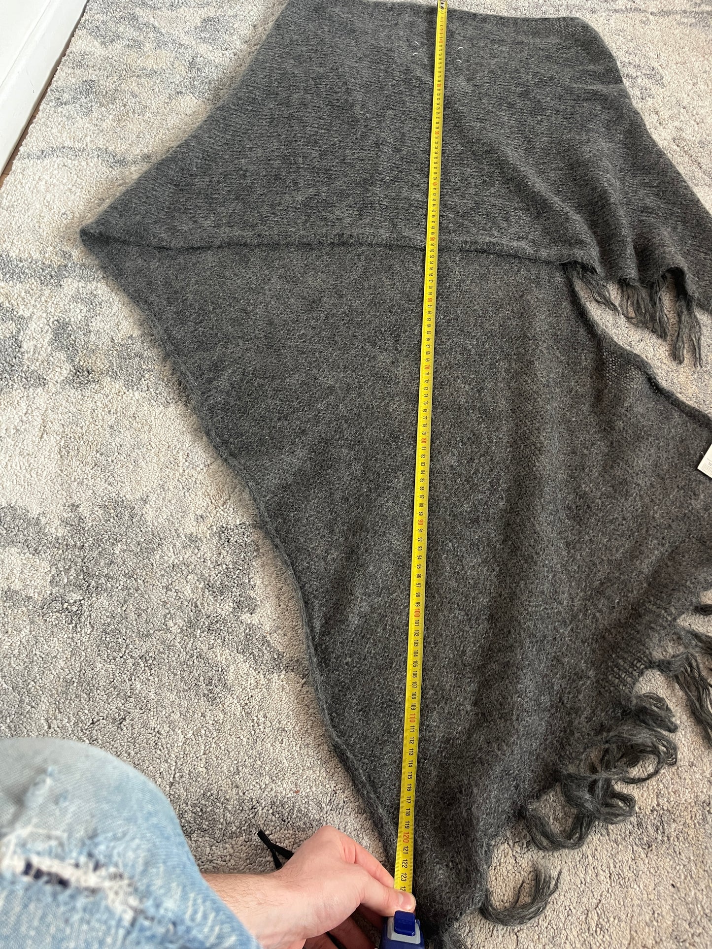 Maison margiela FW2006 white label reconstructed mohair scarf