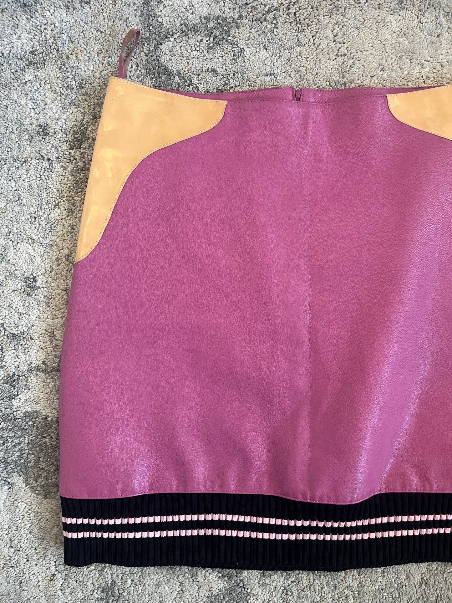 Miu Miu SS2000 leather skirt