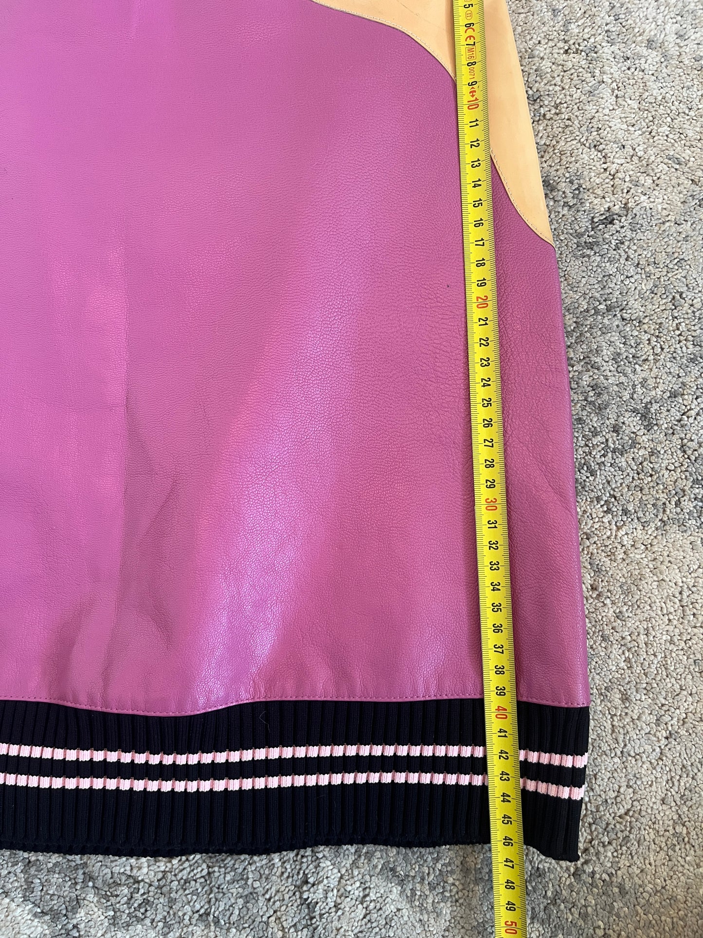 Miu Miu SS2000 leather skirt