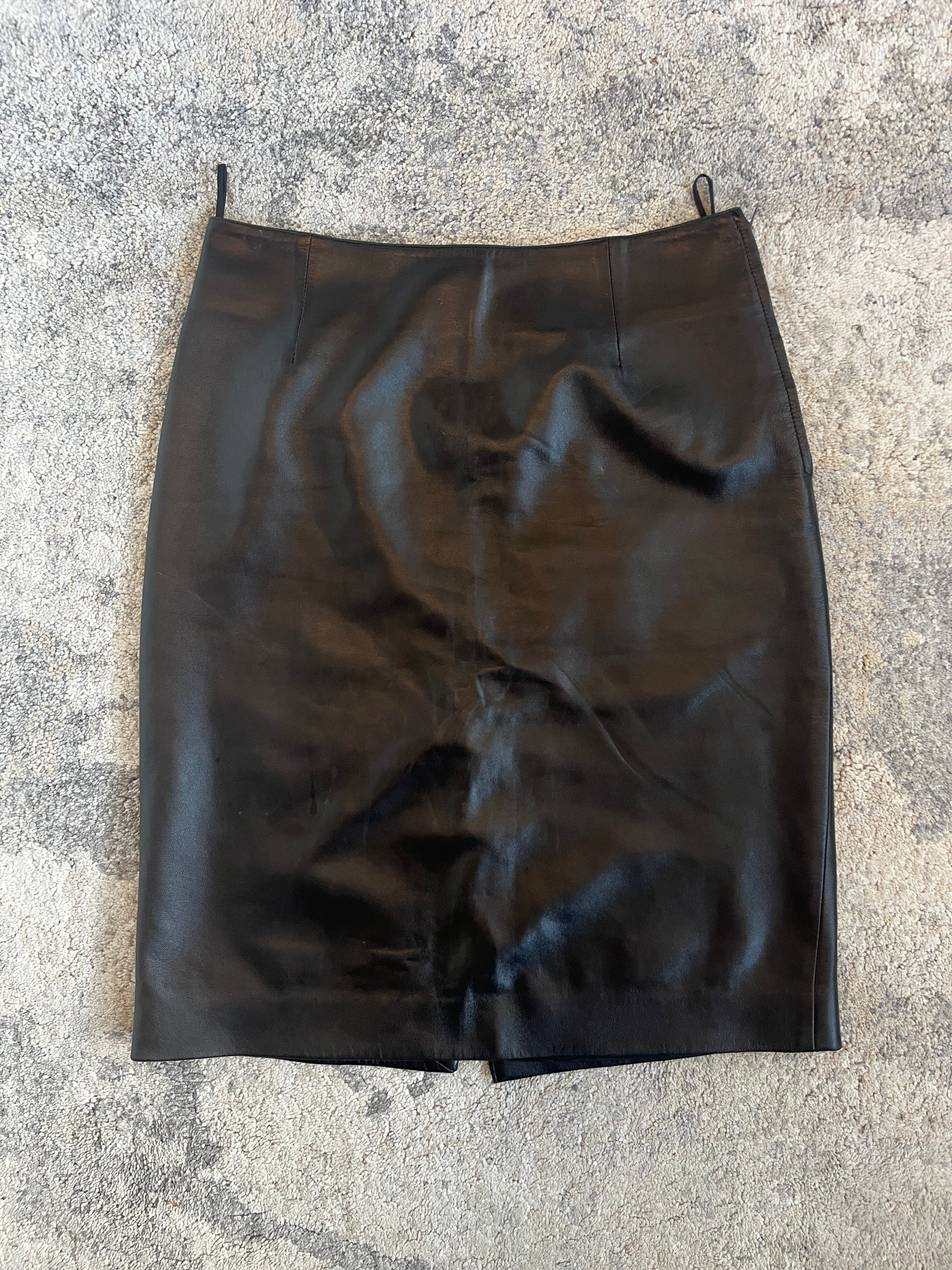 Prada 1999 leather skirt