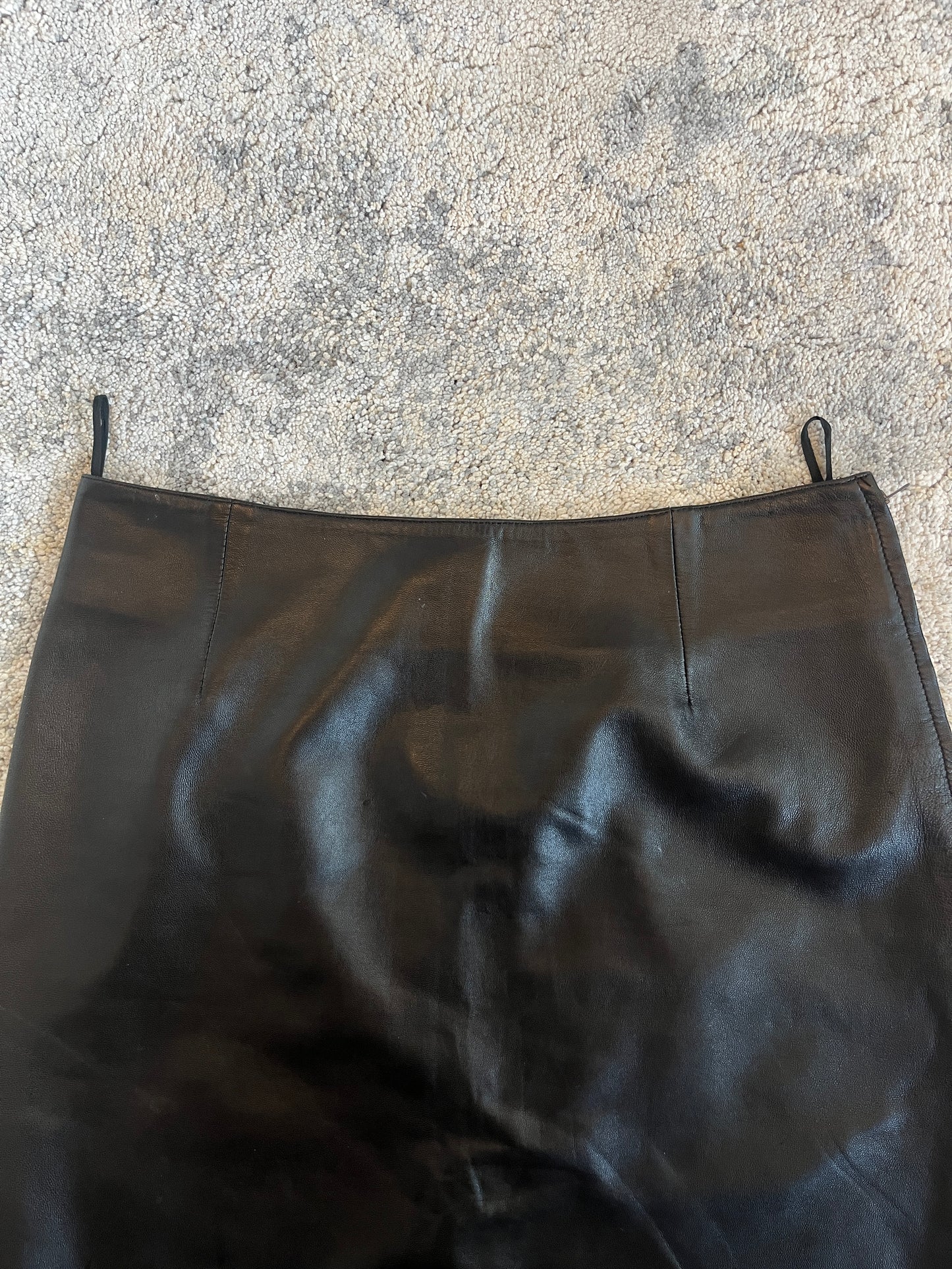 Prada 1999 leather skirt