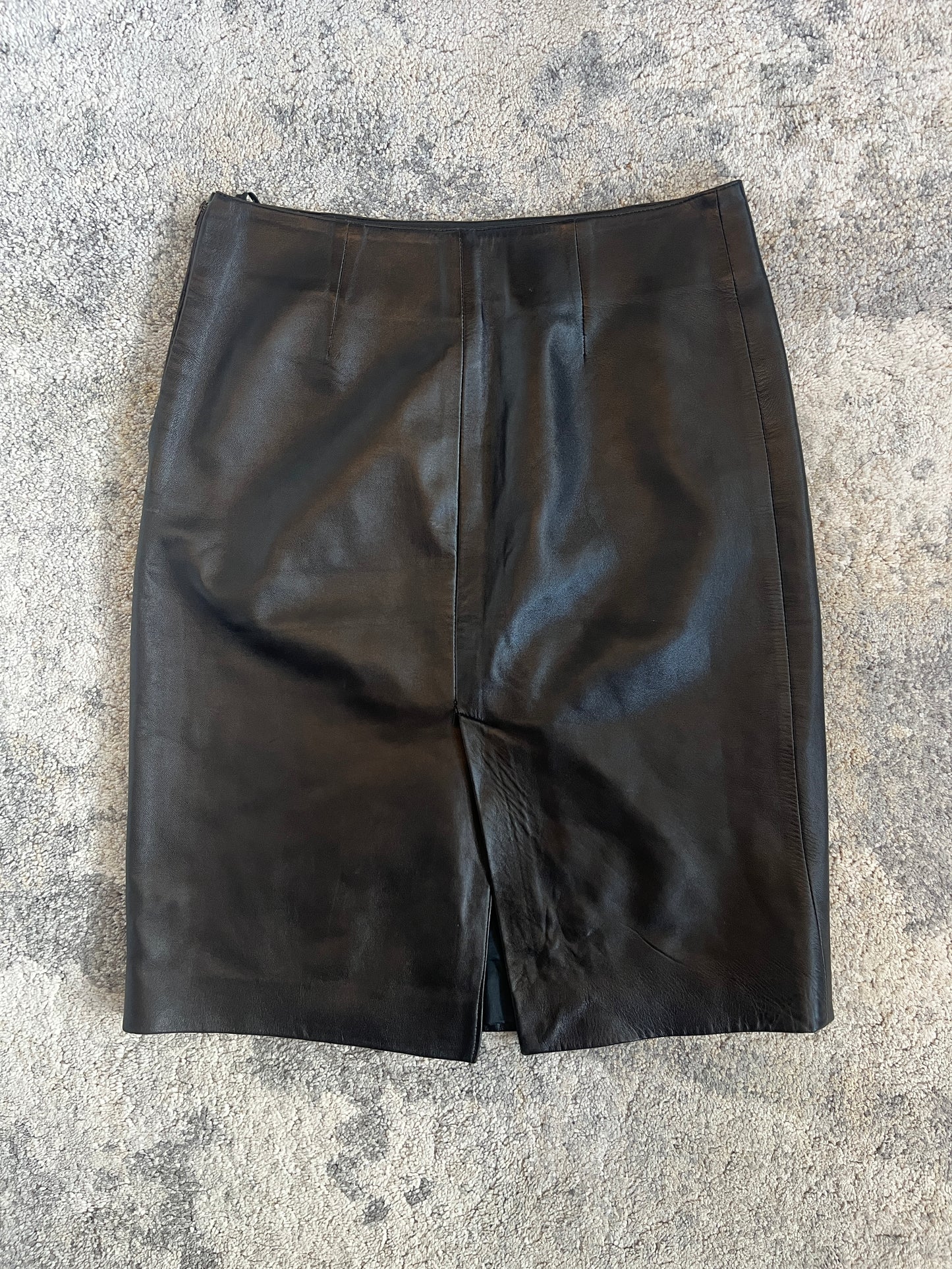 Prada 1999 leather skirt