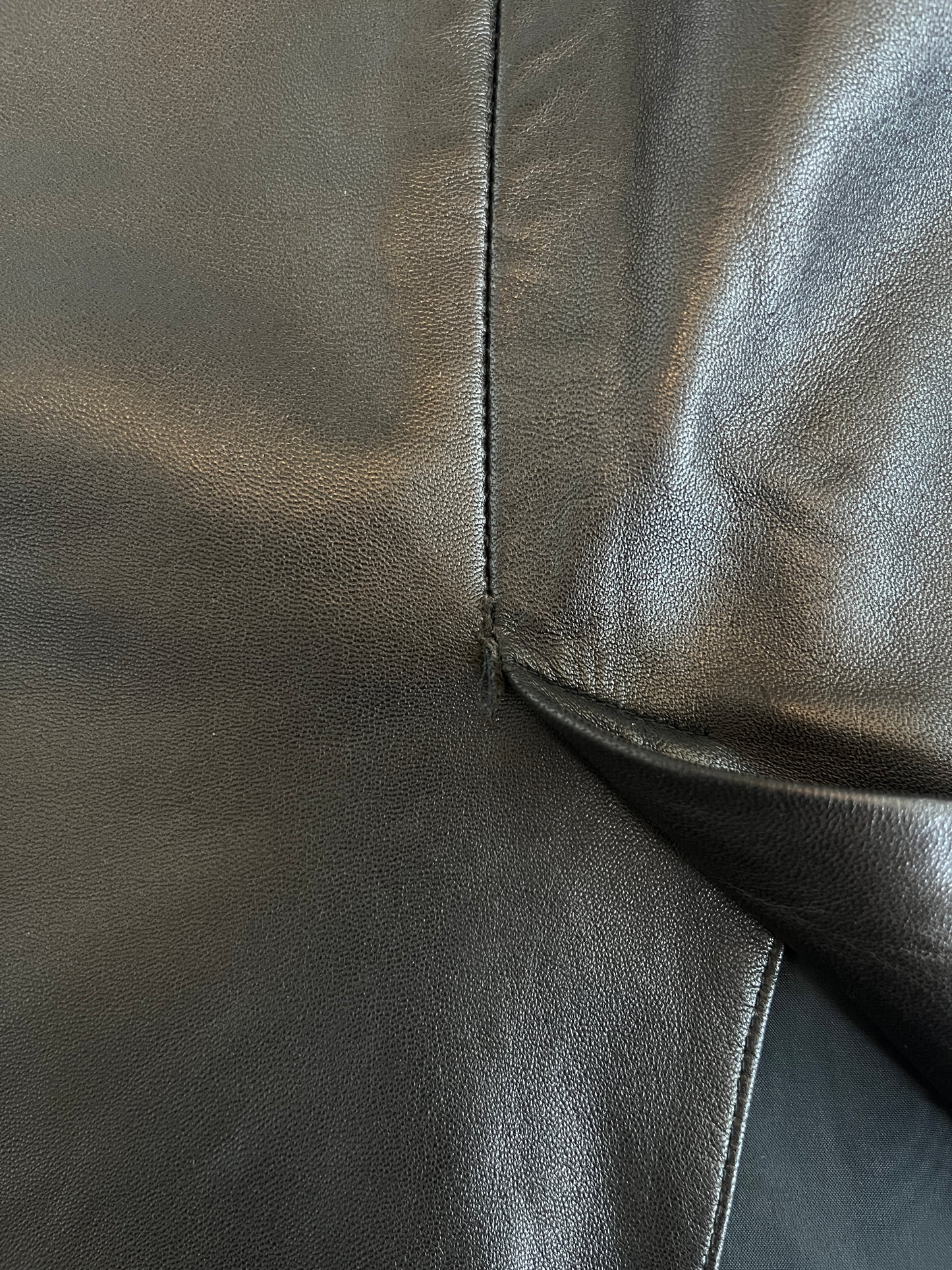 Prada 1999 leather skirt