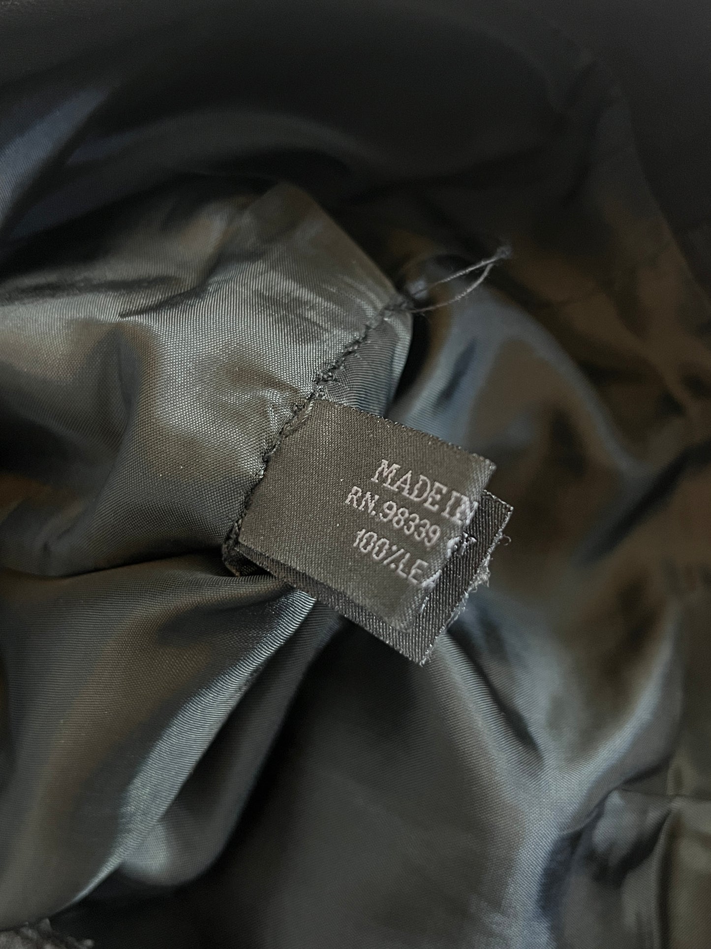 Prada 1999 leather skirt