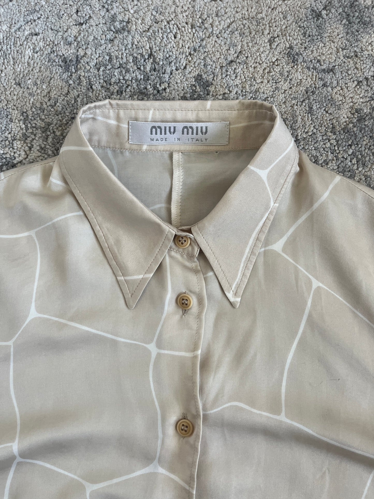 Miu Miu 2000 nylon & silk shirt