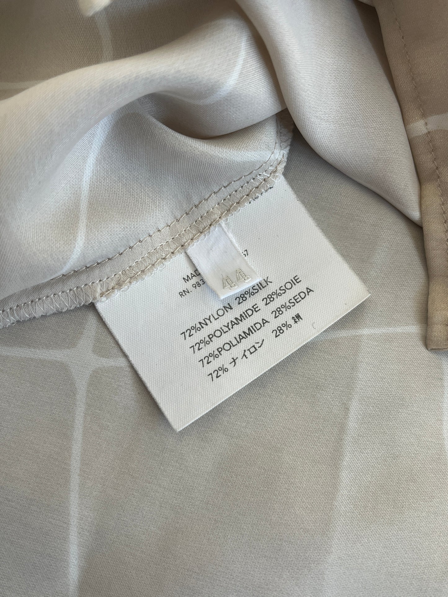 Miu Miu 2000 nylon & silk shirt