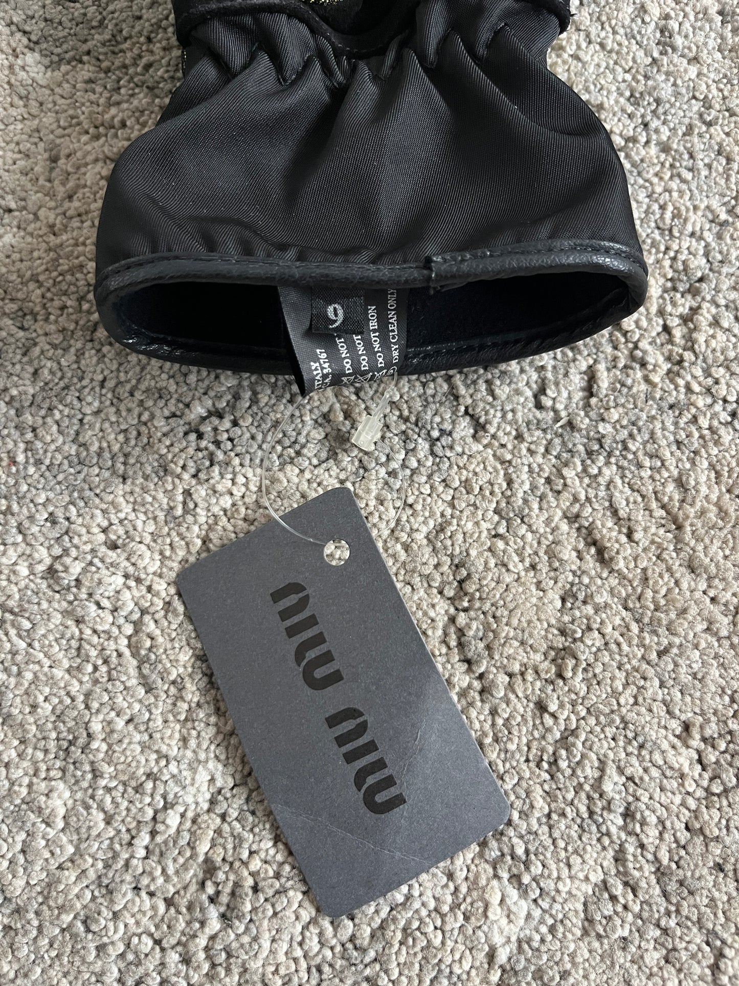Miu Miu FW2004 nylon robot gloves