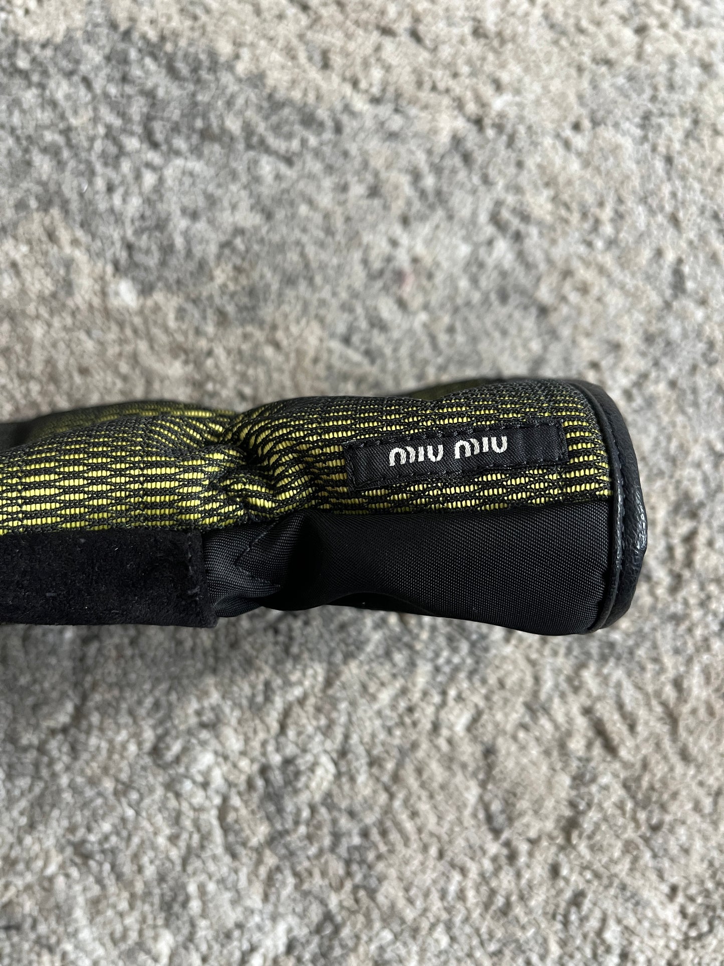 Miu Miu FW2004 nylon robot gloves