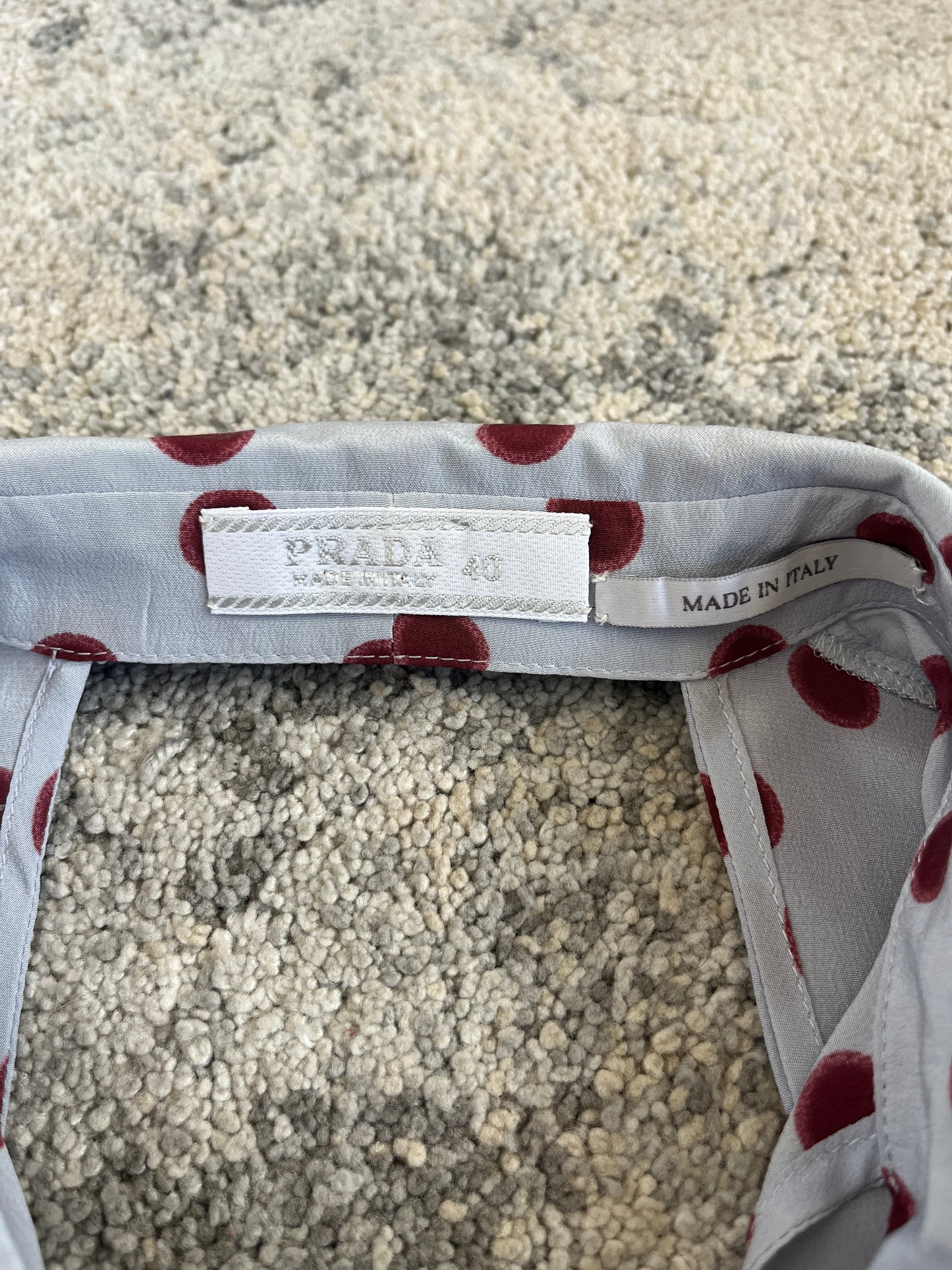 Prada SS2000 polka dot silk tanktop