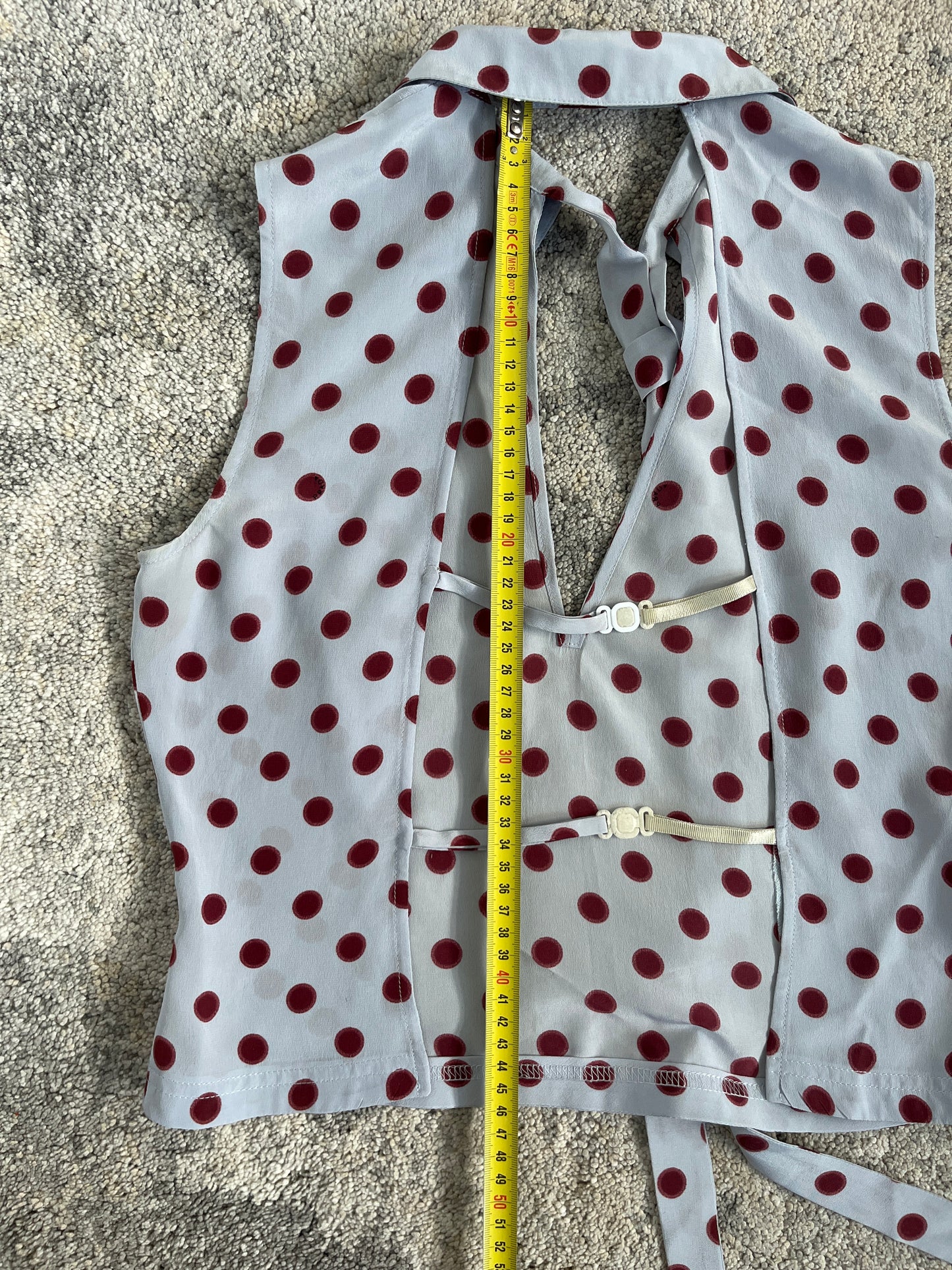 Prada SS2000 polka dot silk tanktop