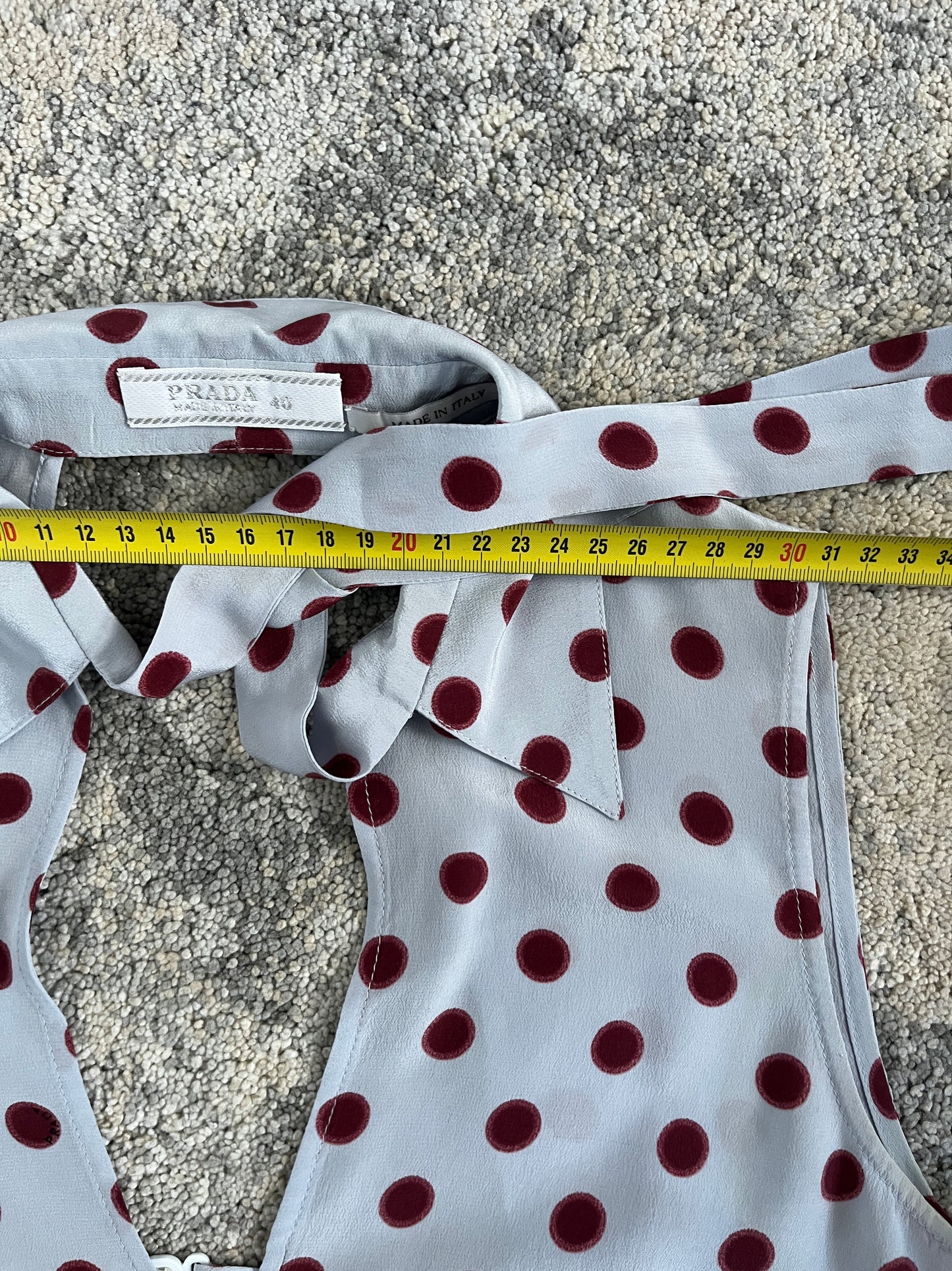 Prada SS2000 polka dot silk tanktop