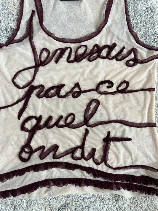 Jean Paul Gailtier 2000's mesh top tank