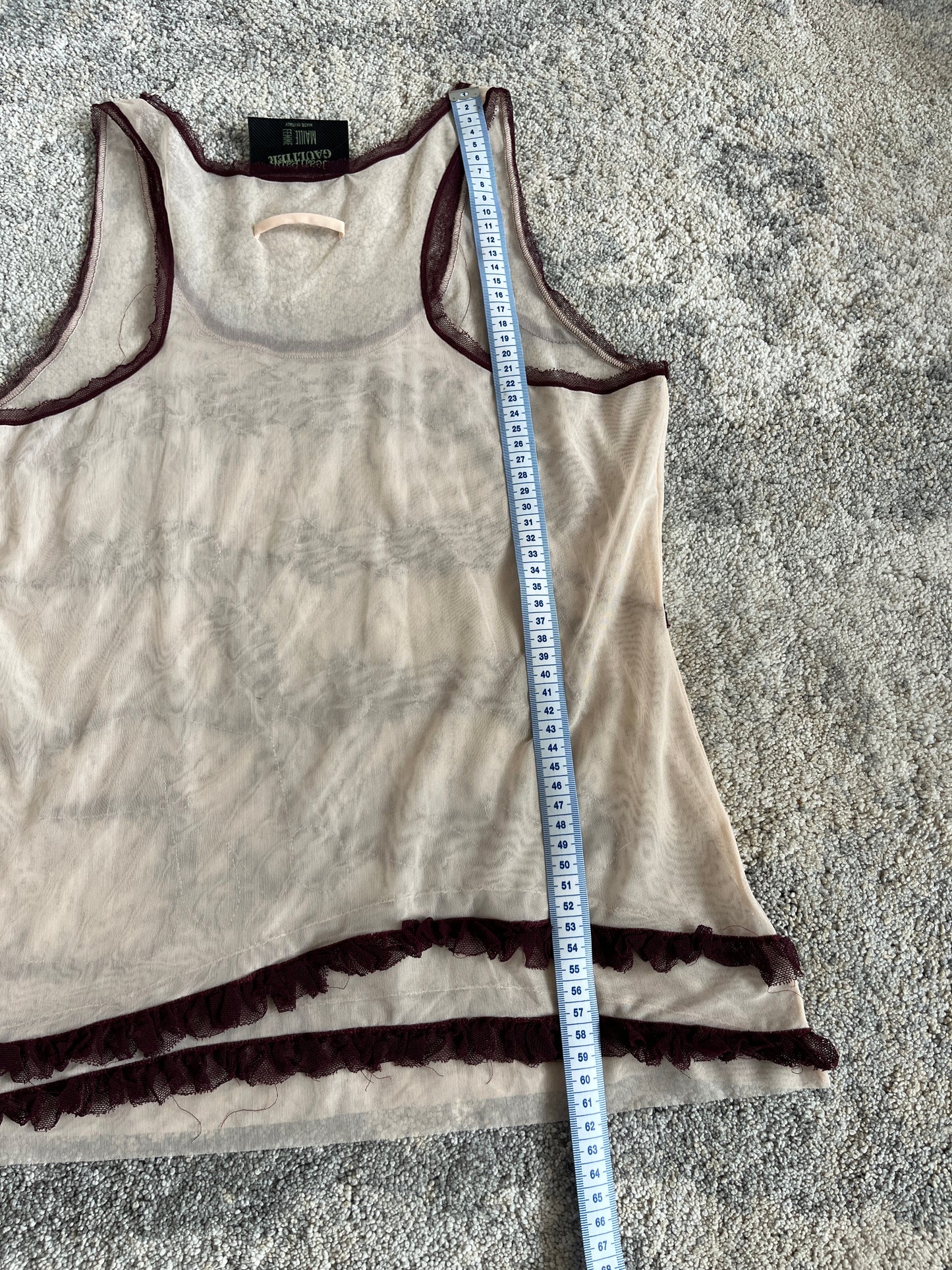Jean Paul Gailtier 2000's mesh top tank