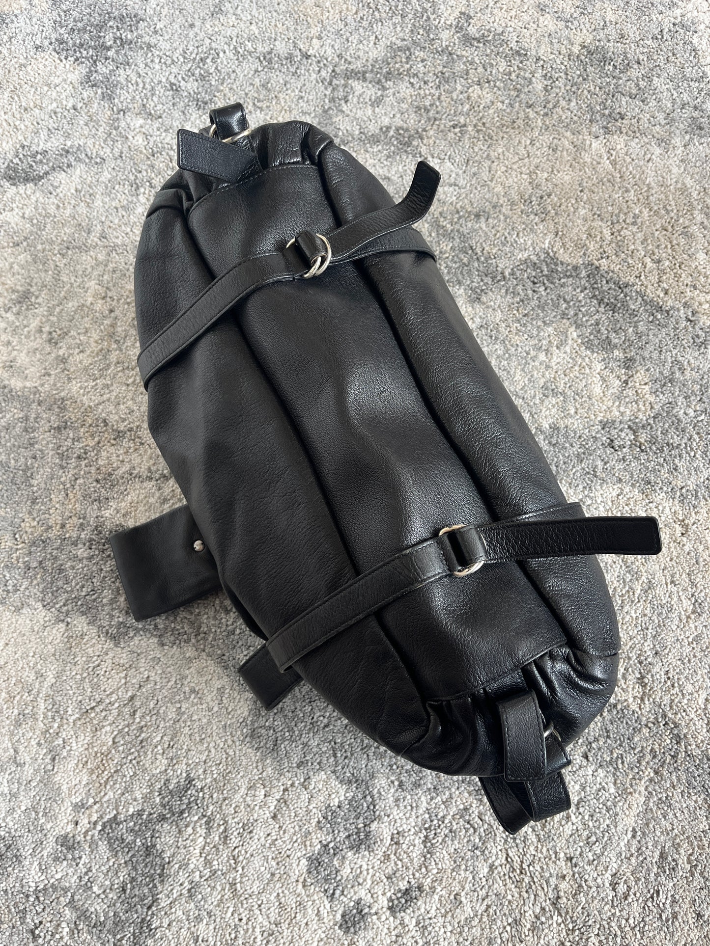 Yves Saint Laurent 2000's nails leather bag
